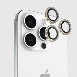 kate spade new york Camera Lens Protector Set in Stone Gold - iPhone 14 Pro / Pro Max