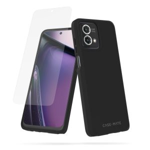 Tough Black Case + Screen Protector - Moto G Stylus 5G 2023