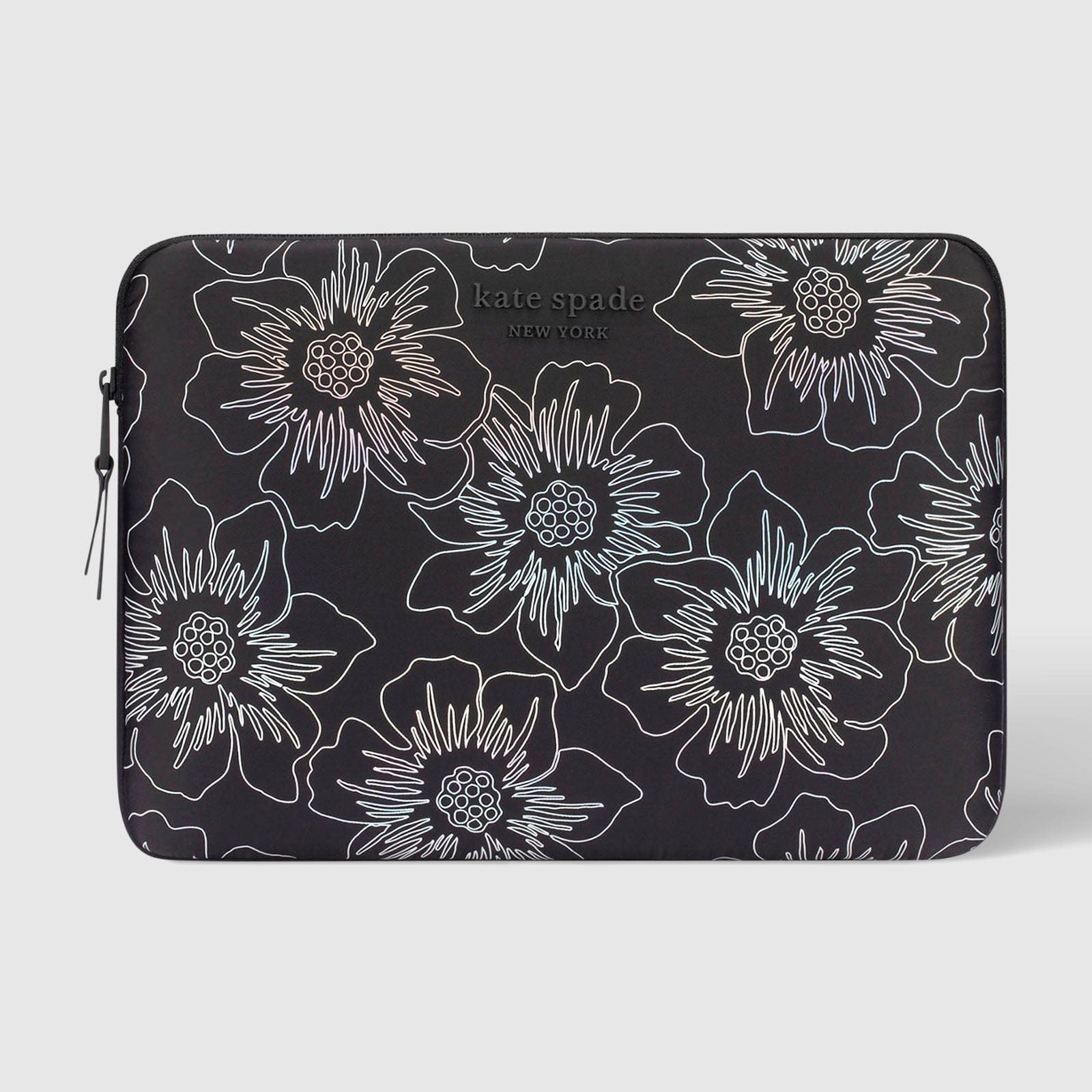 kate spade new york Hollyhock Iridescent Black Puffer Sleeve - Laptop Sleeve 16