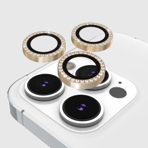 kate spade new york Camera Lens Protector Set in Stone Gold - iPhone 15 Pro / Pro Max