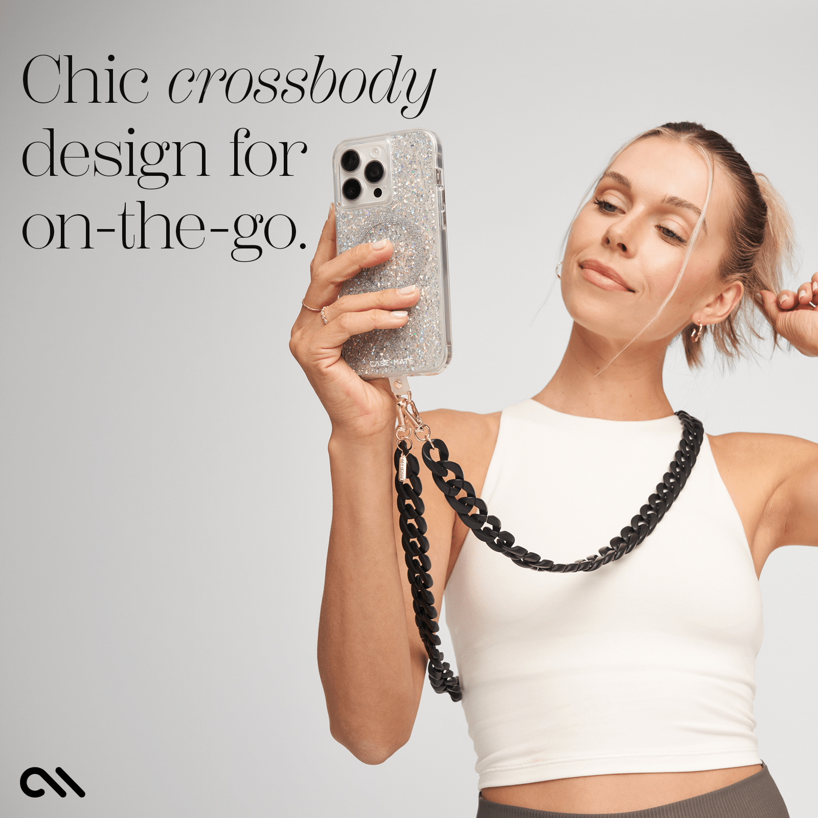 Black Chain Phone Crossbody - Image 5