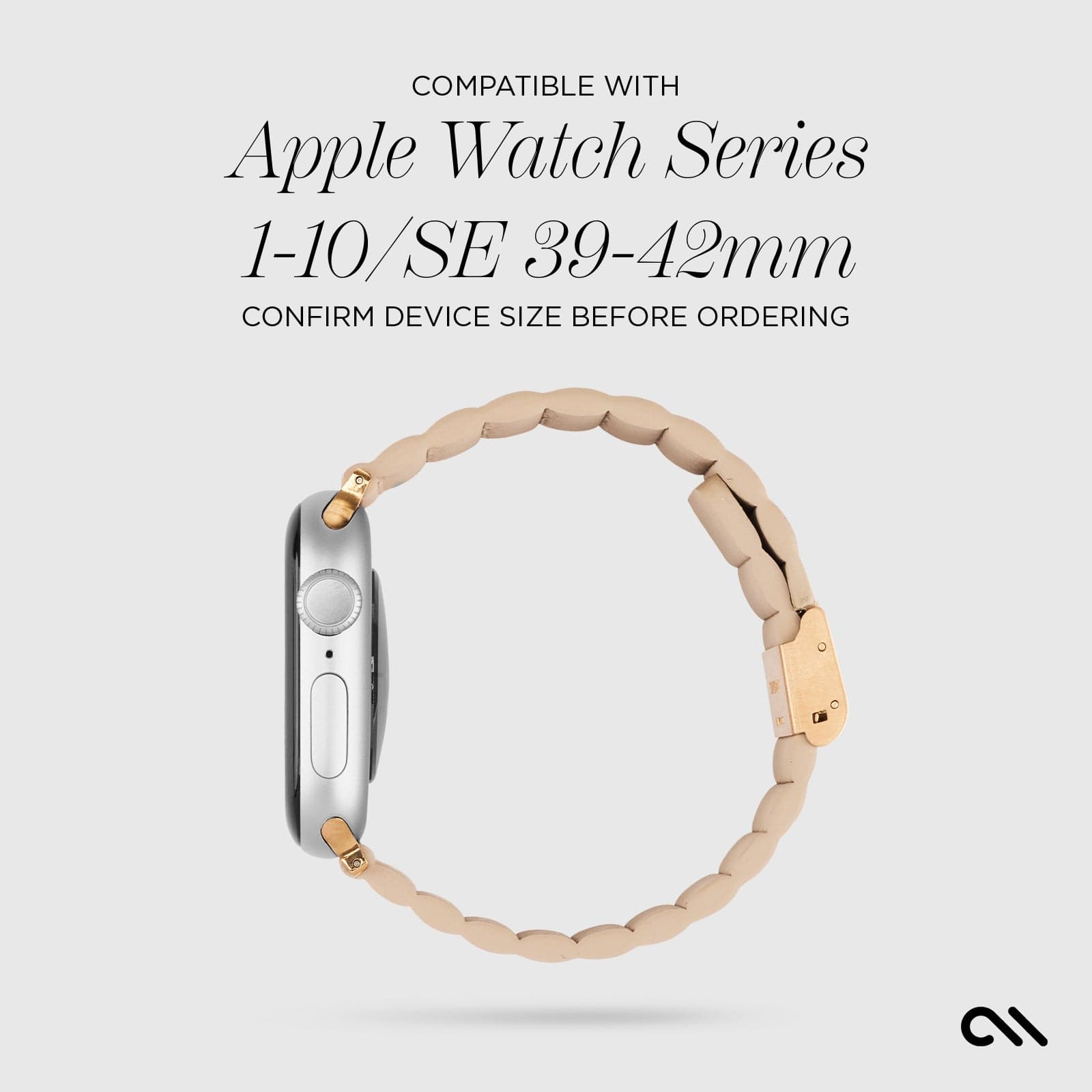 Signature Ridge Band (Beige) - Apple Watch 39-42mm - Image 6