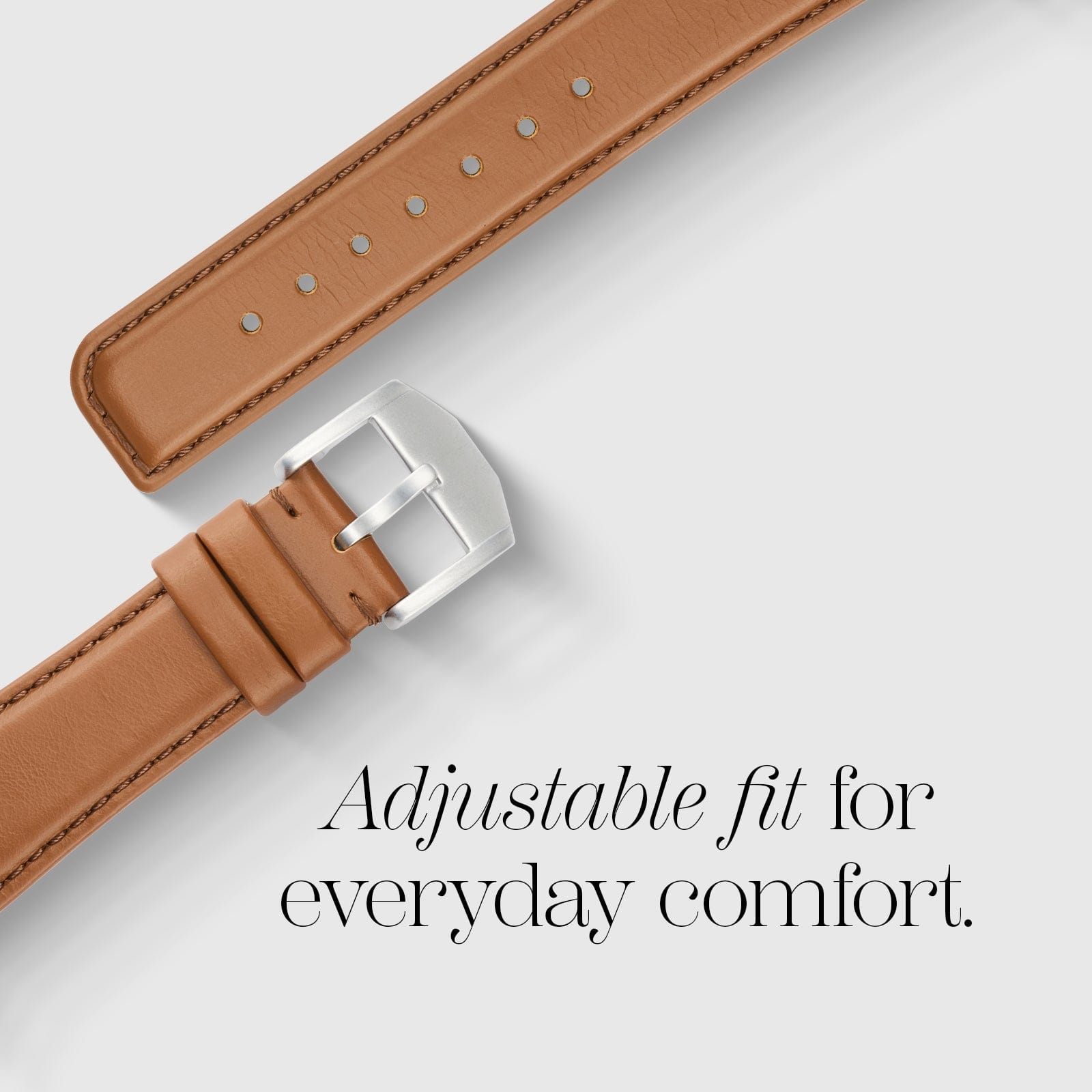 Signature Leather Band (Cognac) - Apple Watch 39-42mm - Image 3