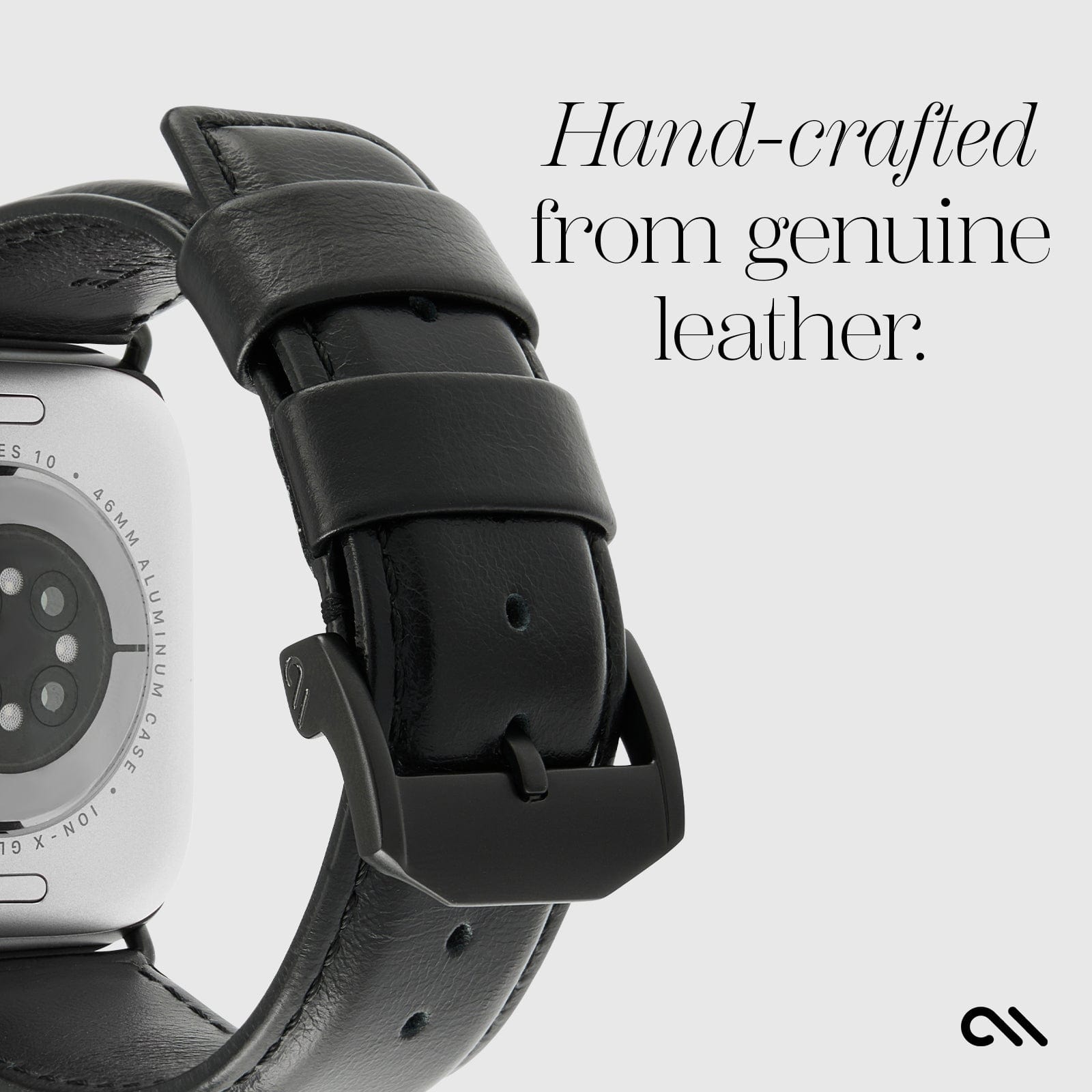 Signature Leather Band (Black) - Apple Watch 42-49mm - Image 5