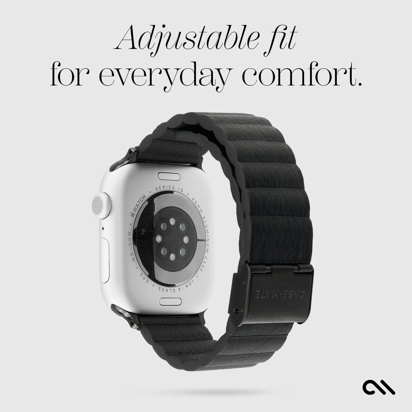 Signature Ridge Band (Black) - Apple Watch 42-49mm - Image 3