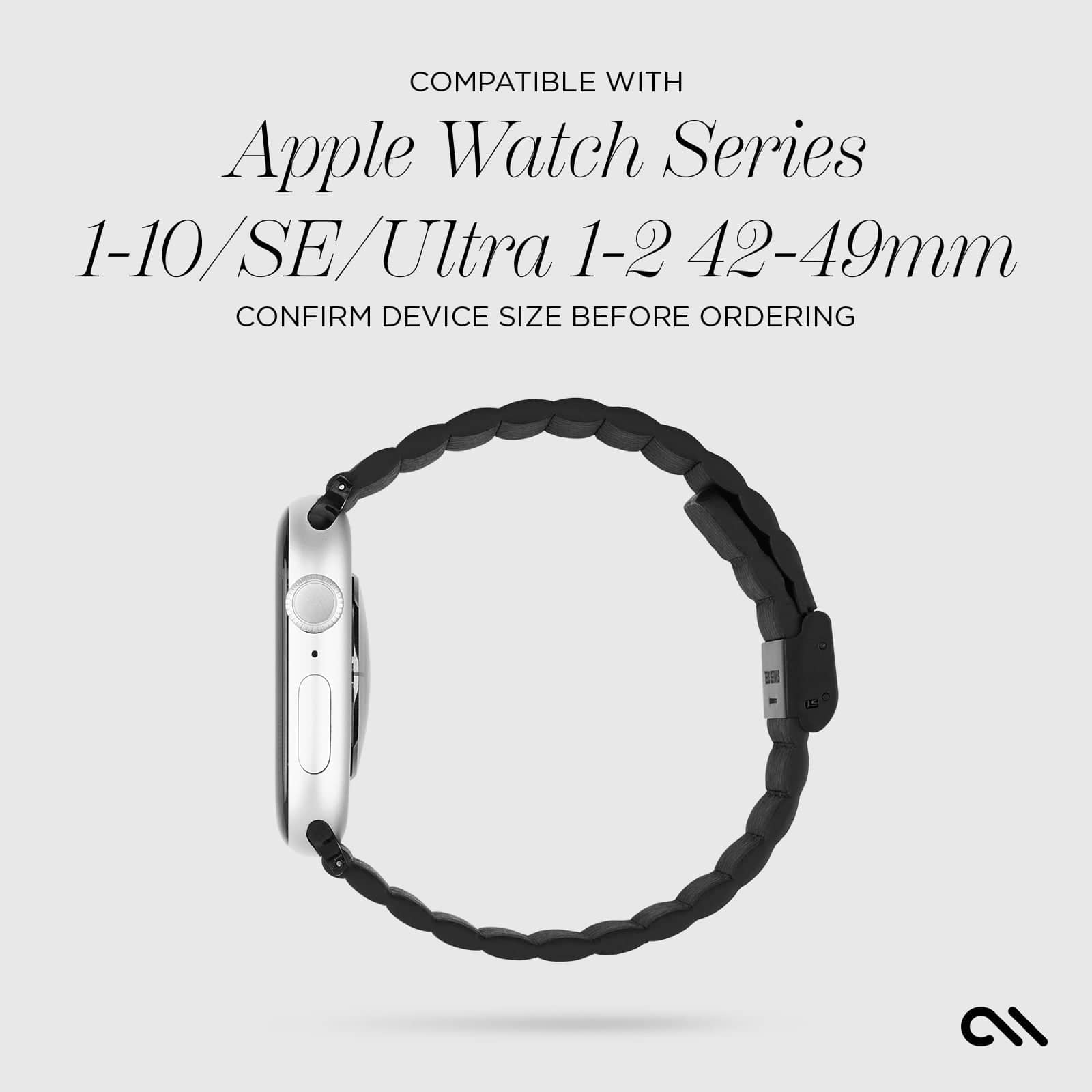 Signature Ridge Band (Black) - Apple Watch 42-49mm - Image 6