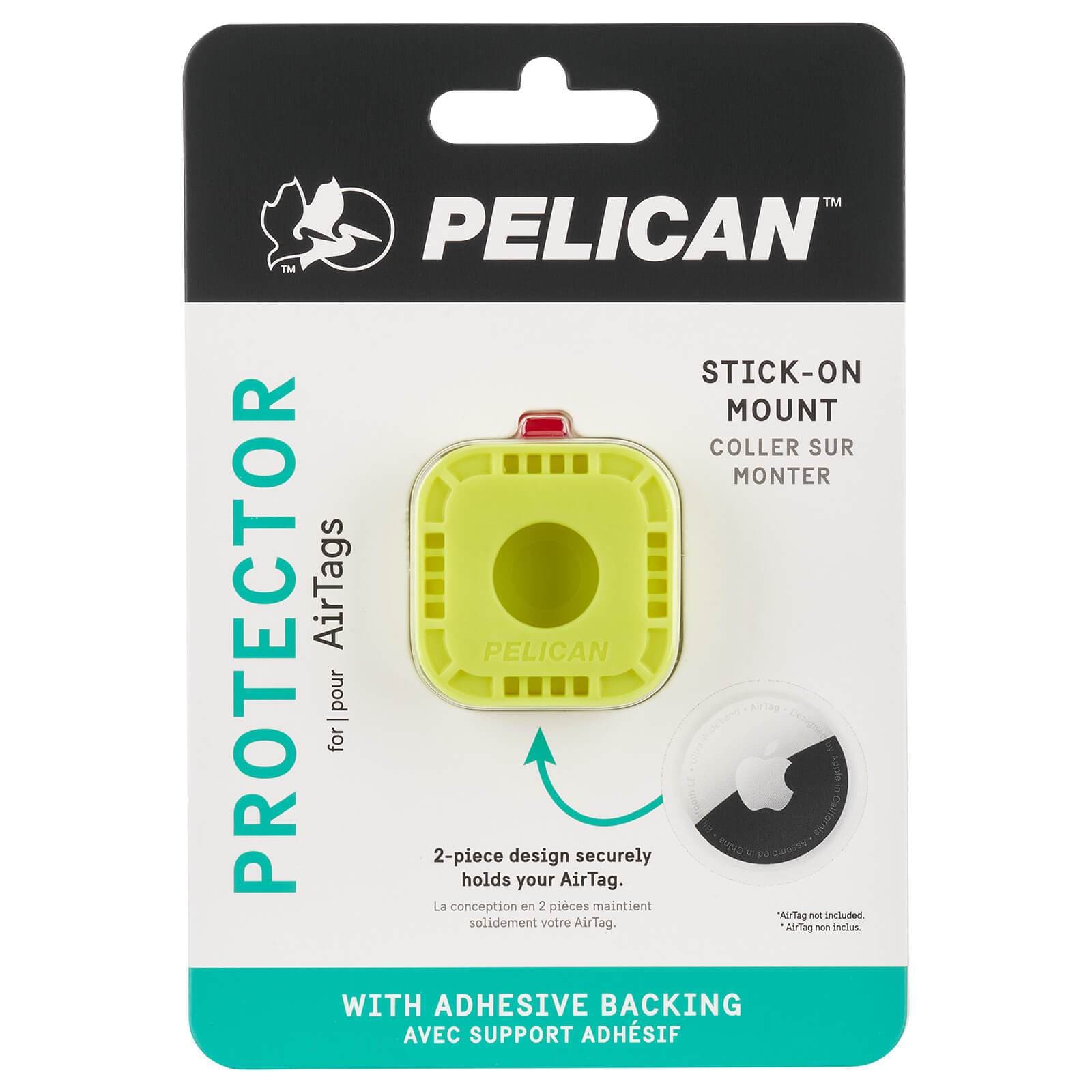 Pelican Protector AirTag Sticker Mount (Hi Vis Yellow) - AirTag Case - Image 7