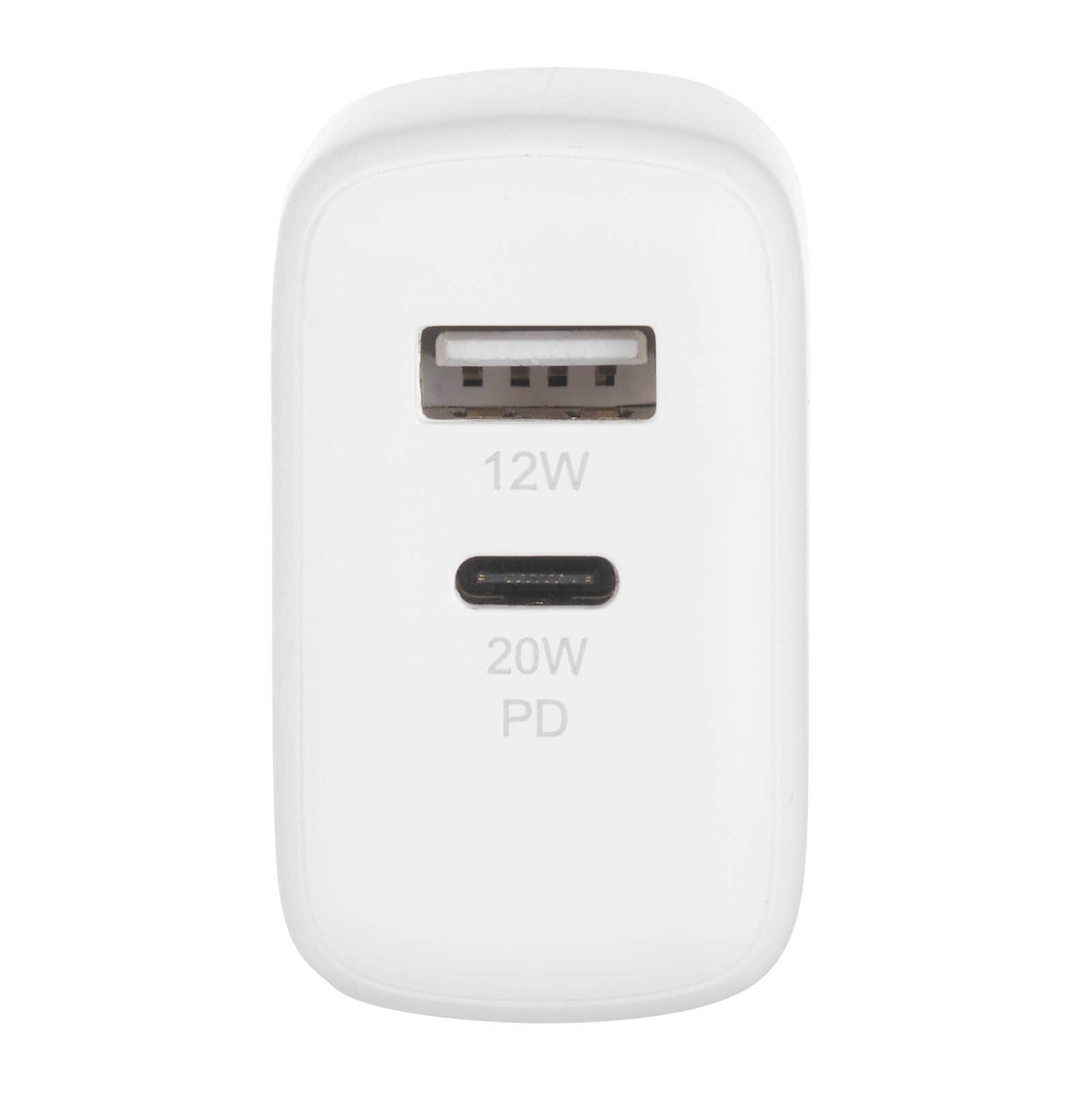 FUEL 32W Dual USB C/A Wall Charger - White - Image 4