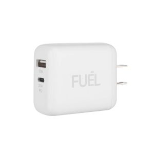 FUEL 32W Dual USB C/A Wall Charger - White