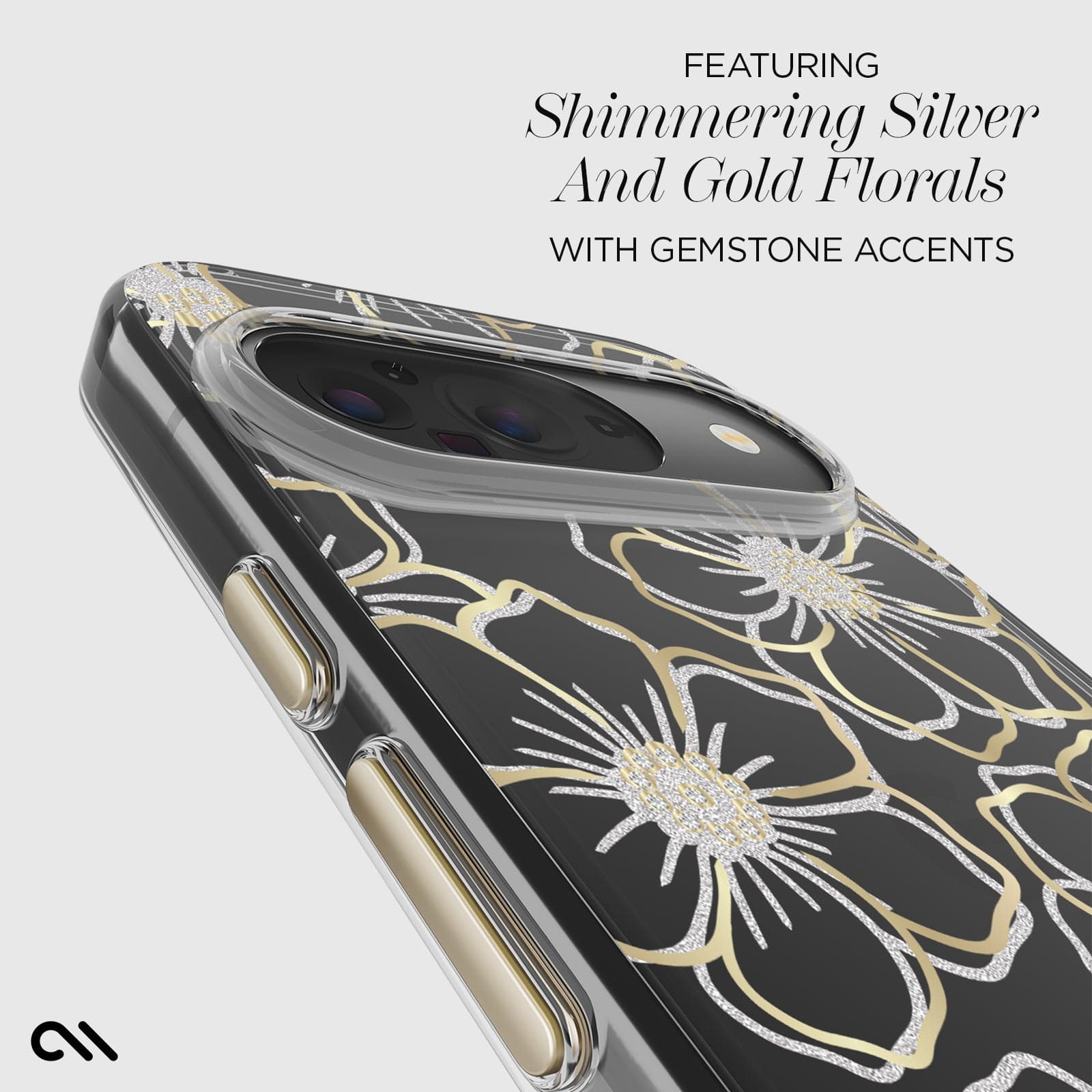 Floral Gems (Gold) - Pixel 9 / 9 Pro - Image 2