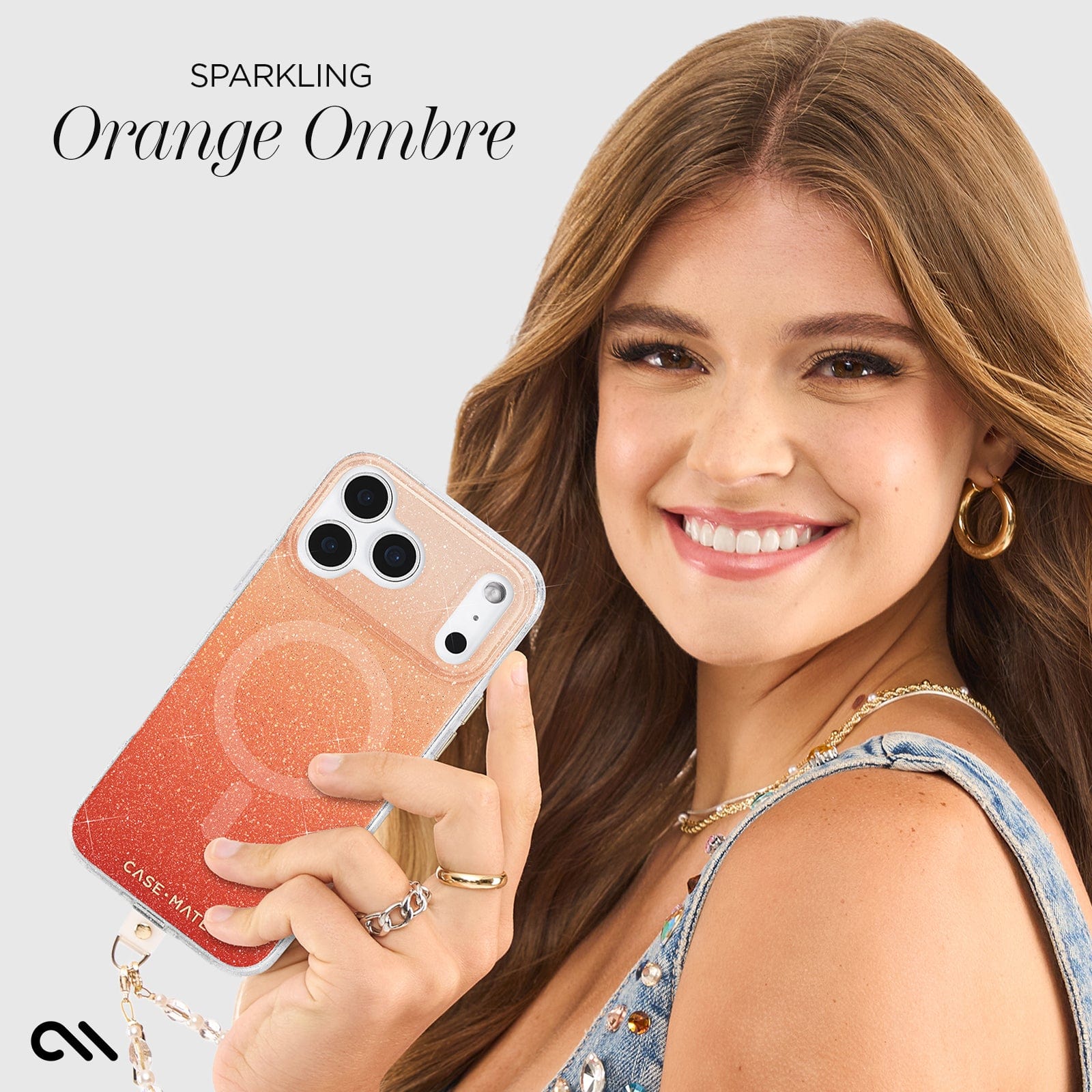 Sheer Twinkle Orange Ombr?? MagSafe - iPhone 17 Pro - Image 3