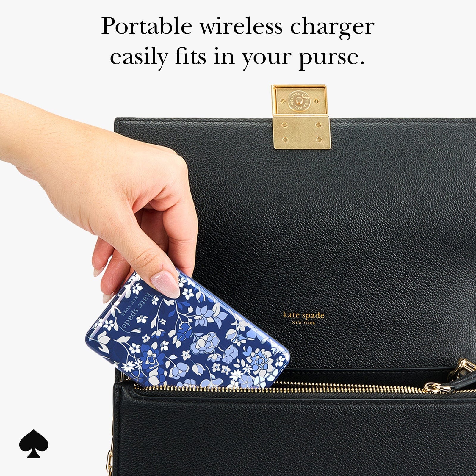 kate spade new york Flowerbed Blue MagSafe Portable Charger - Image 6