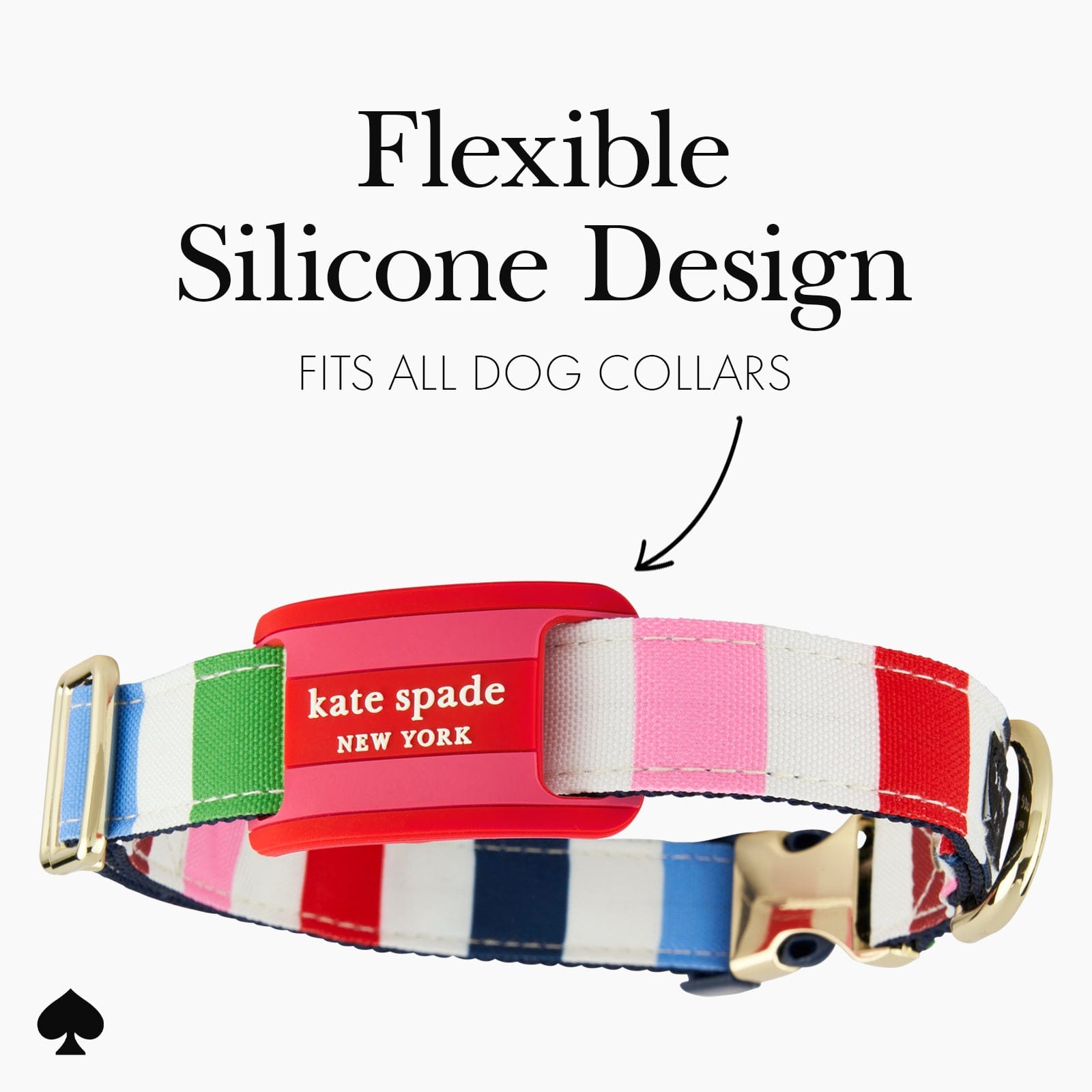 kate spade new york Seaside Strip Dog Collar AirTag Case - Image 5