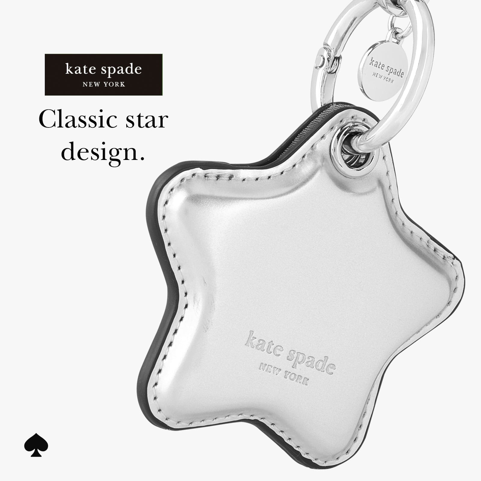 kate spade new york Star Charm AirTag Keychain - Image 2