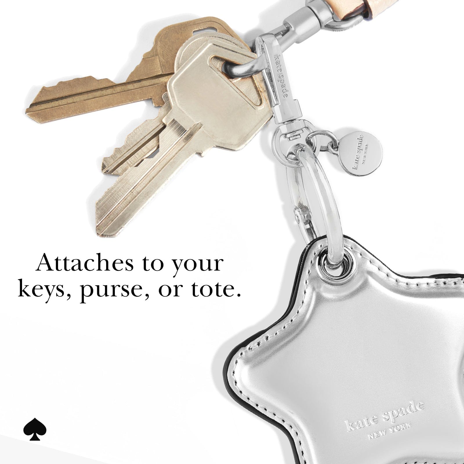 kate spade new york Star Charm AirTag Keychain - Image 3