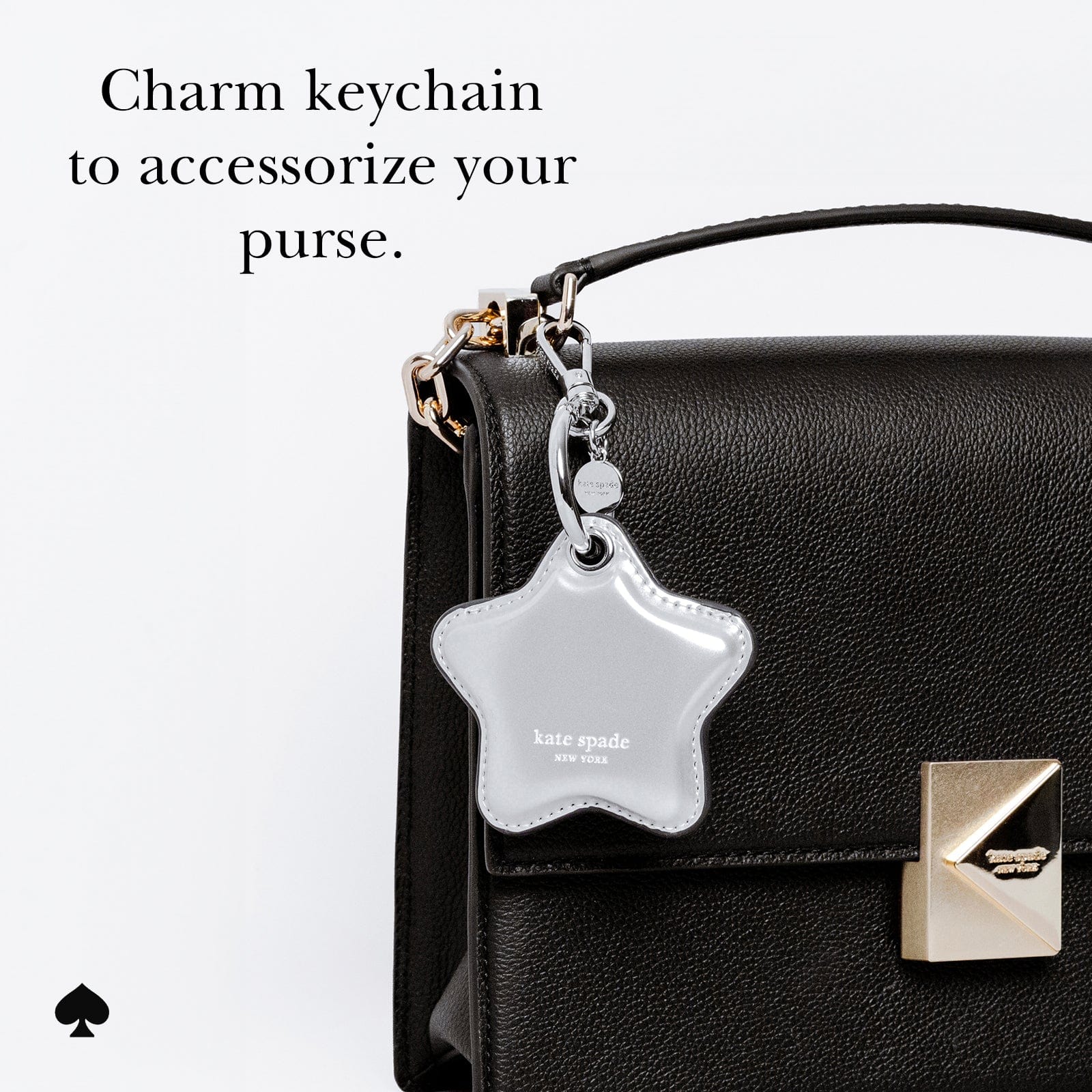 kate spade new york Star Charm AirTag Keychain - Image 4