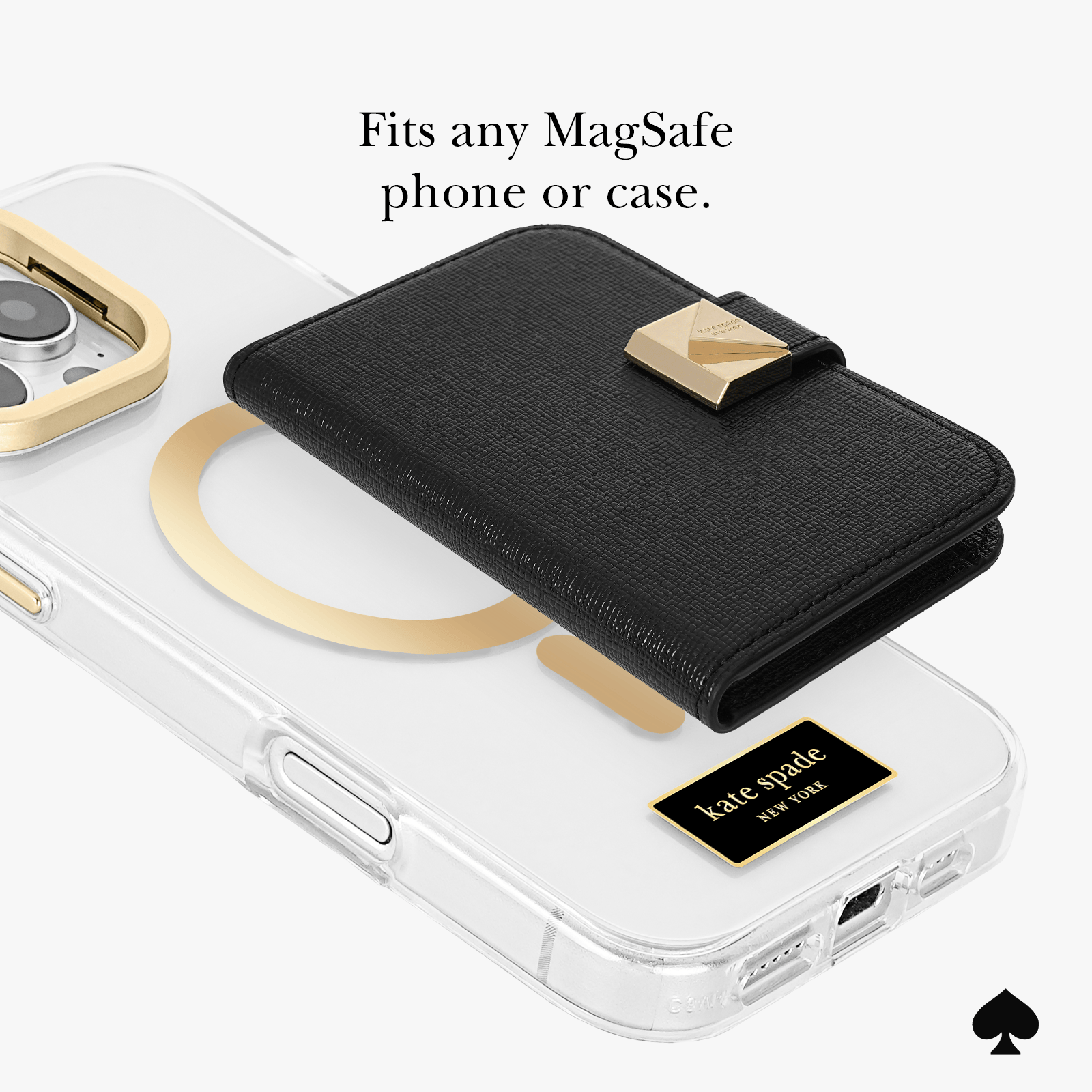 kate spade new york Black Deco MagSafe Wallet - Image 7