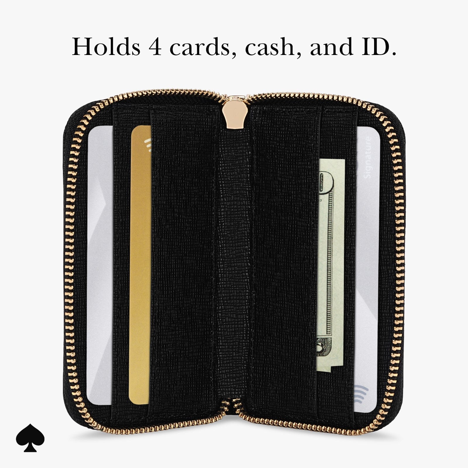 kate spade new york Midnight Black Devin Zip MagSafe Wallet - Image 5