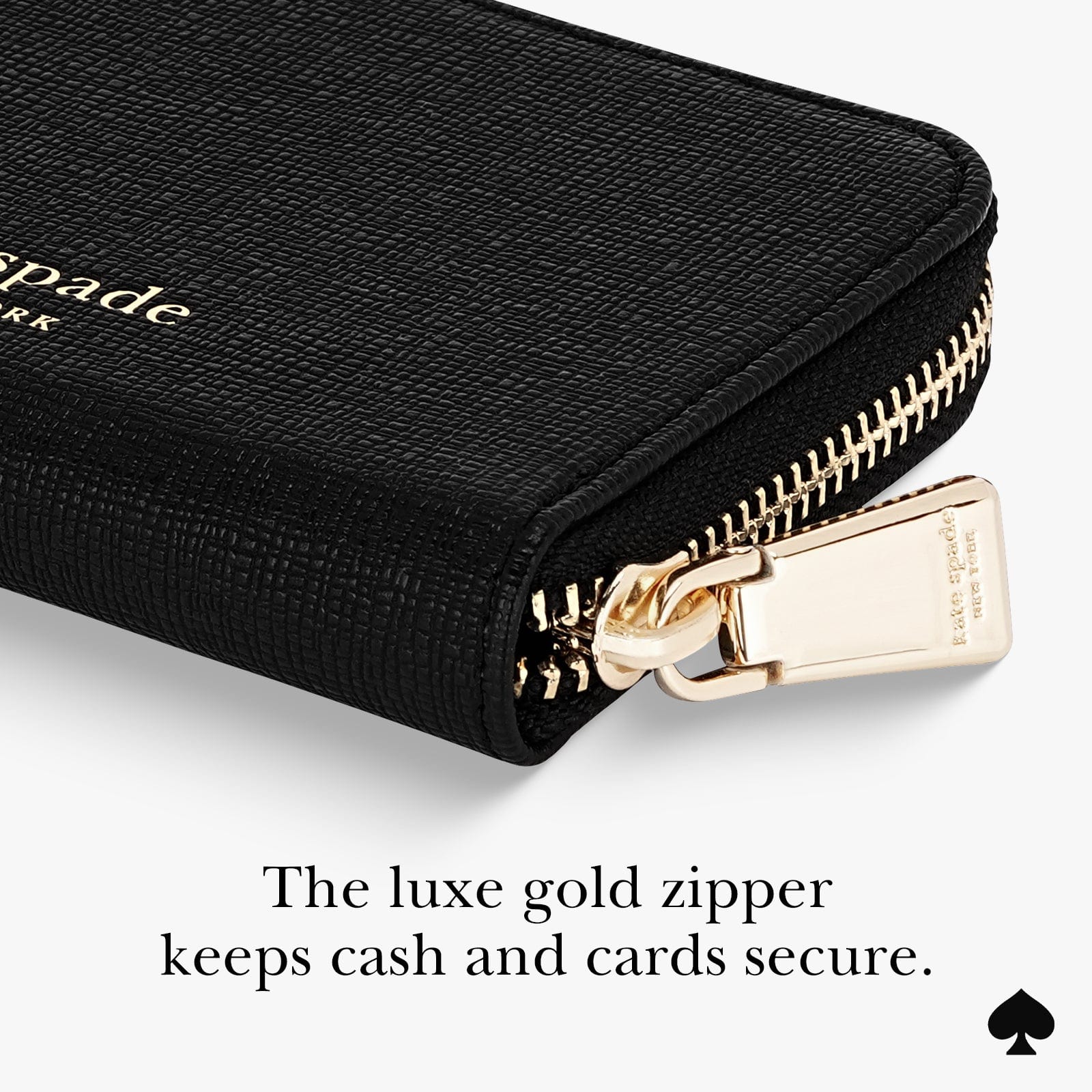 kate spade new york Midnight Black Devin Zip MagSafe Wallet - Image 6