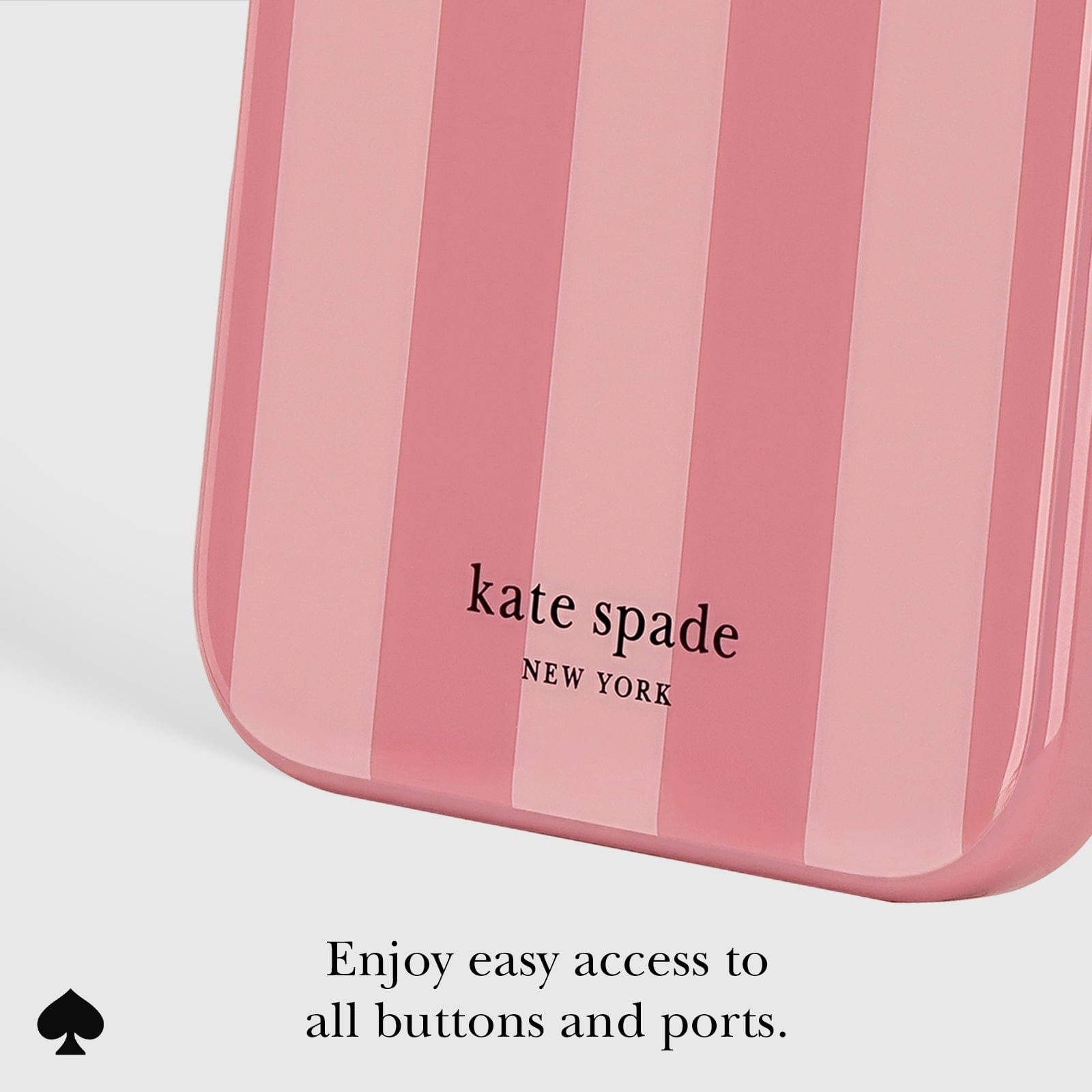 kate spade new york Stripe Rose Coral MagSafe - iPhone 16 Pro Max - Image 3