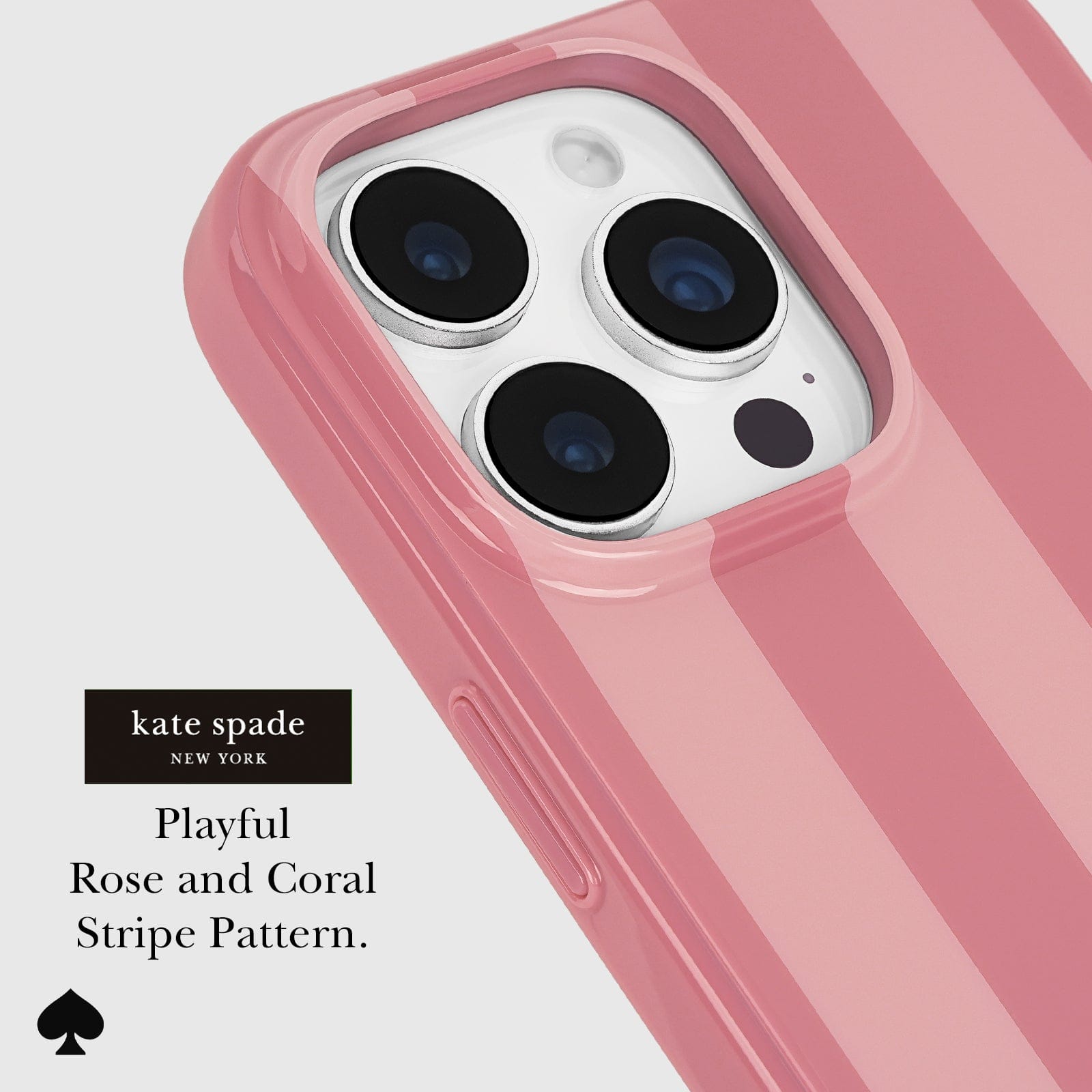 kate spade new york Stripe Rose Coral MagSafe - iPhone 16 Pro Max - Image 4