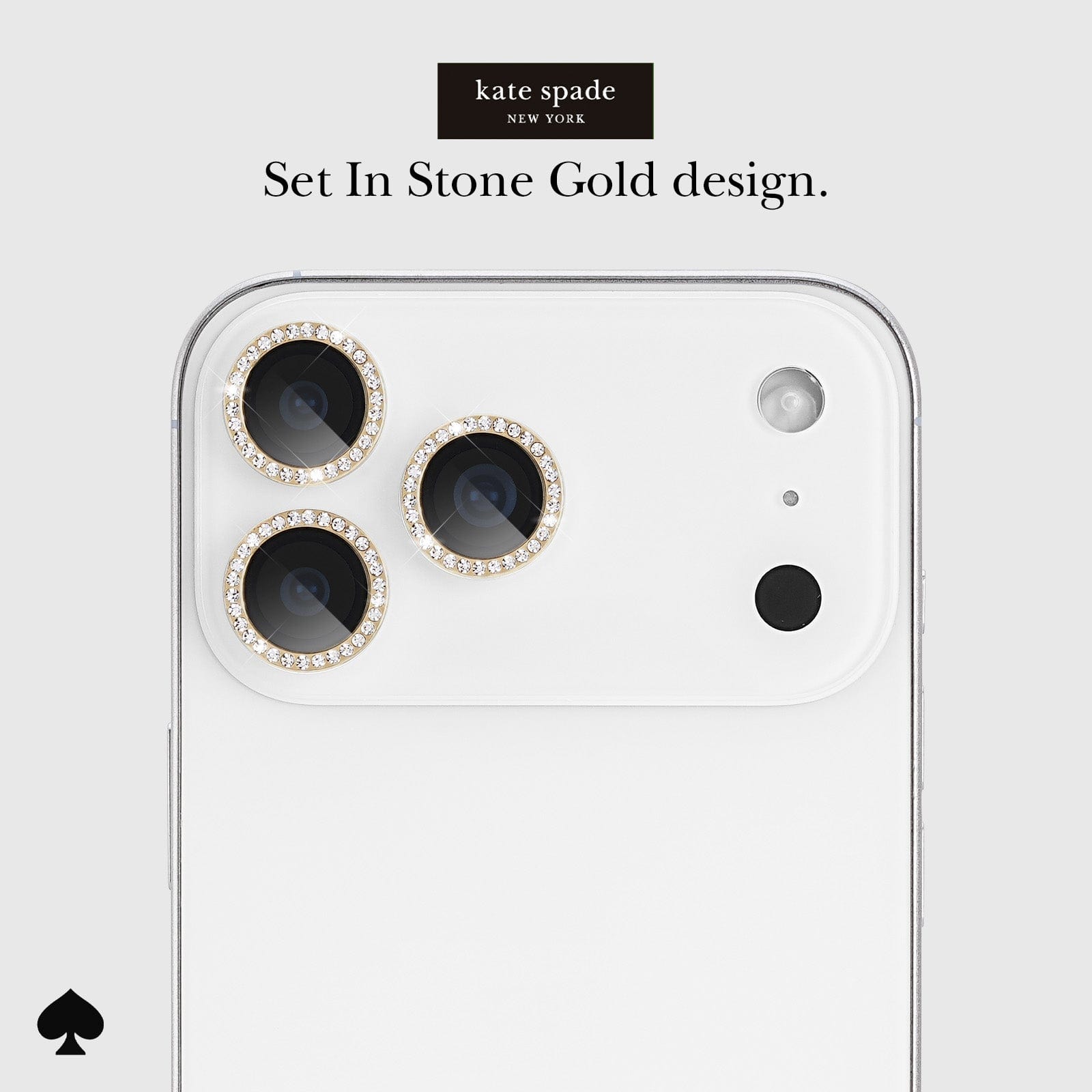 kate spade new york Camera Lens Protector Set in Stone Gold - iPhone 17 Pro / 17 Pro Max - Image 7