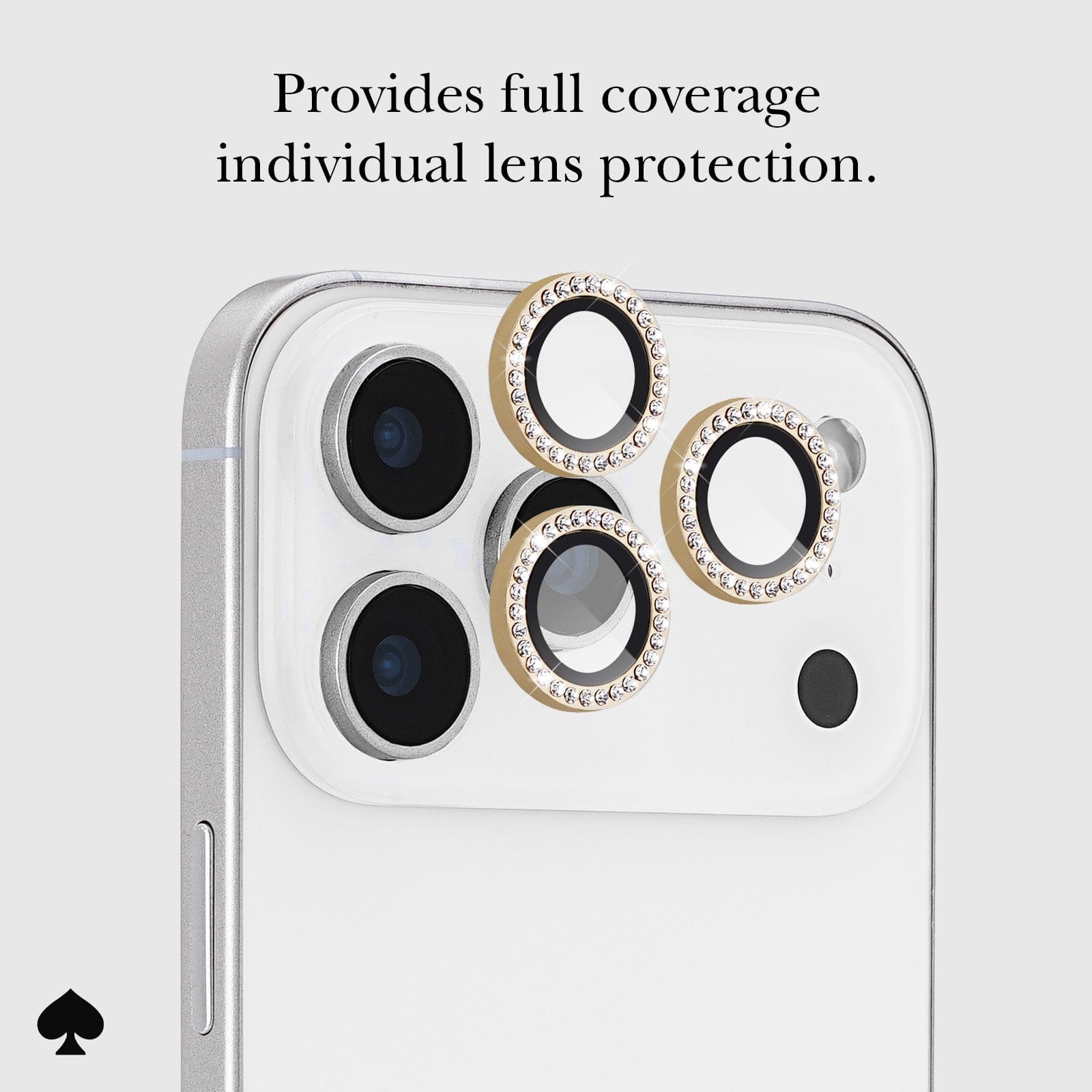 kate spade new york Camera Lens Protector Set in Stone Gold - iPhone 17 Pro / 17 Pro Max - Image 2
