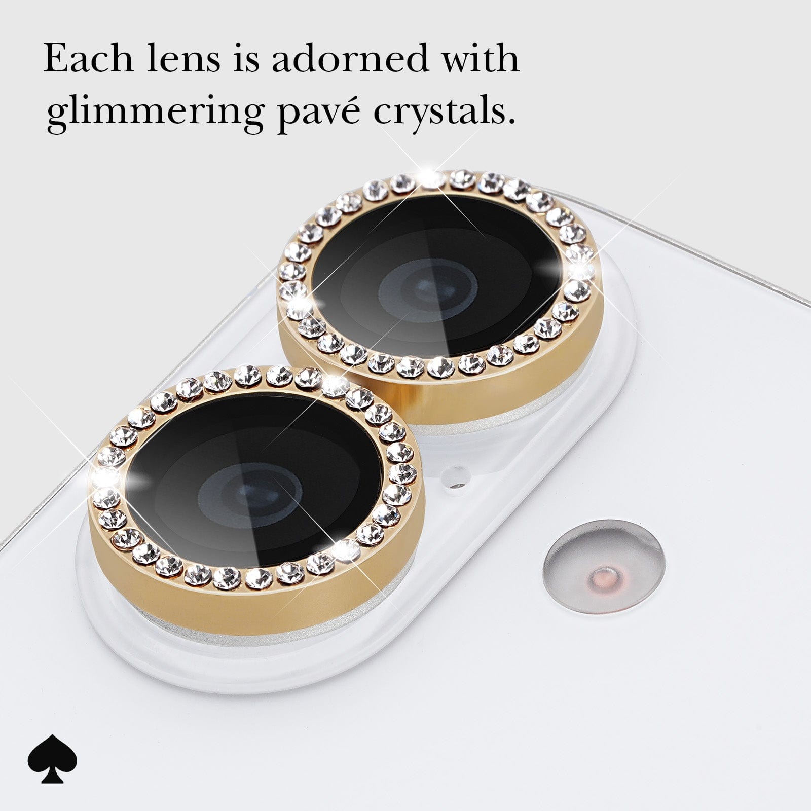 kate spade new york Camera Lens Protector Set in Stone Gold - iPhone 17 - Image 5