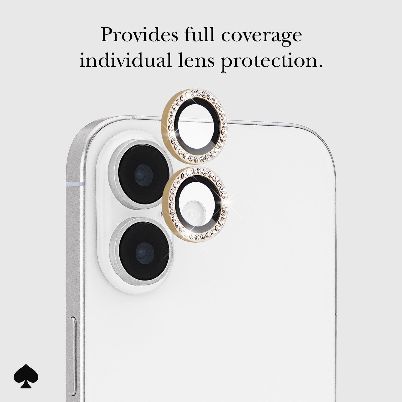 kate spade new york Camera Lens Protector Set in Stone Gold - iPhone 17 - Image 2