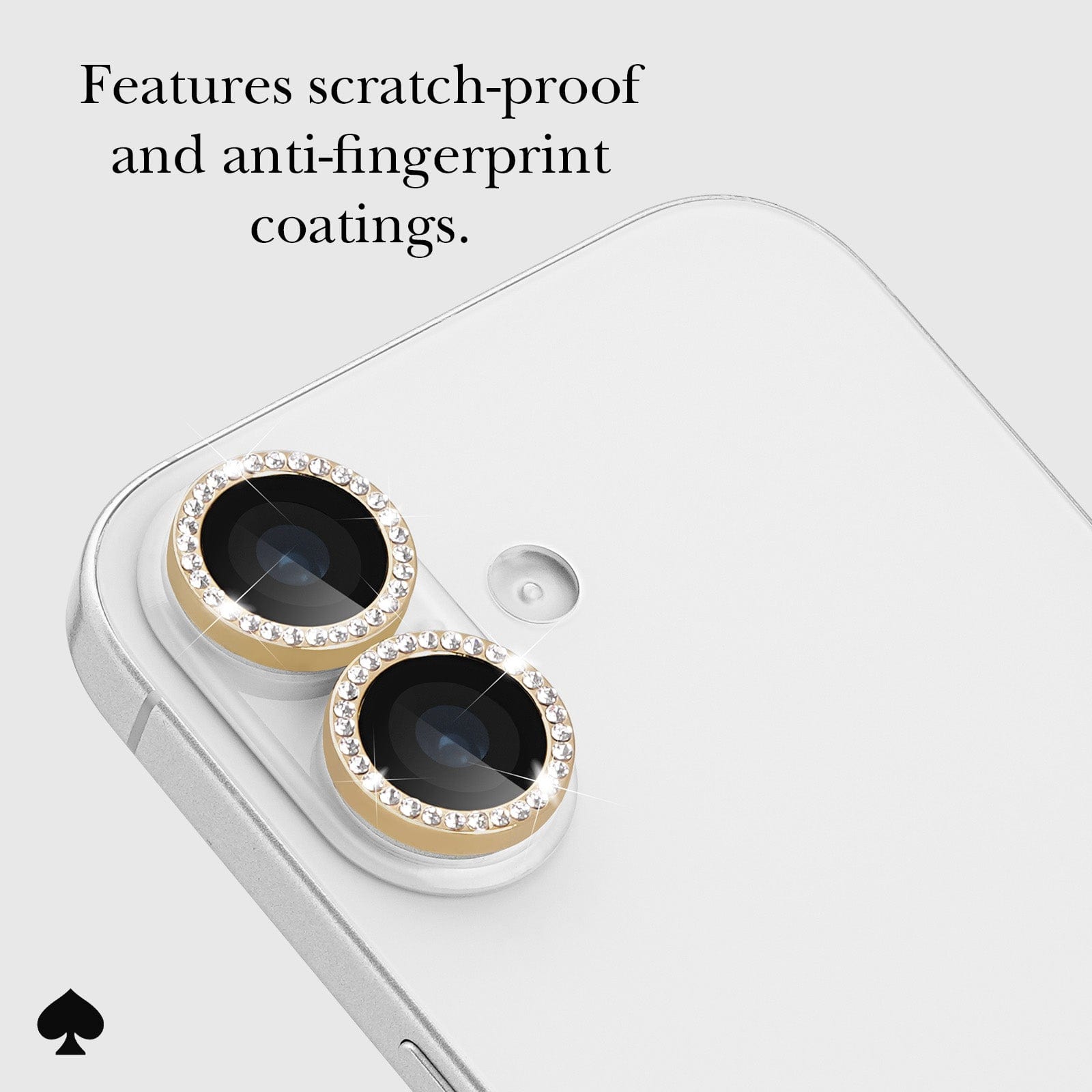 kate spade new york Camera Lens Protector Set in Stone Gold - iPhone 17 - Image 3