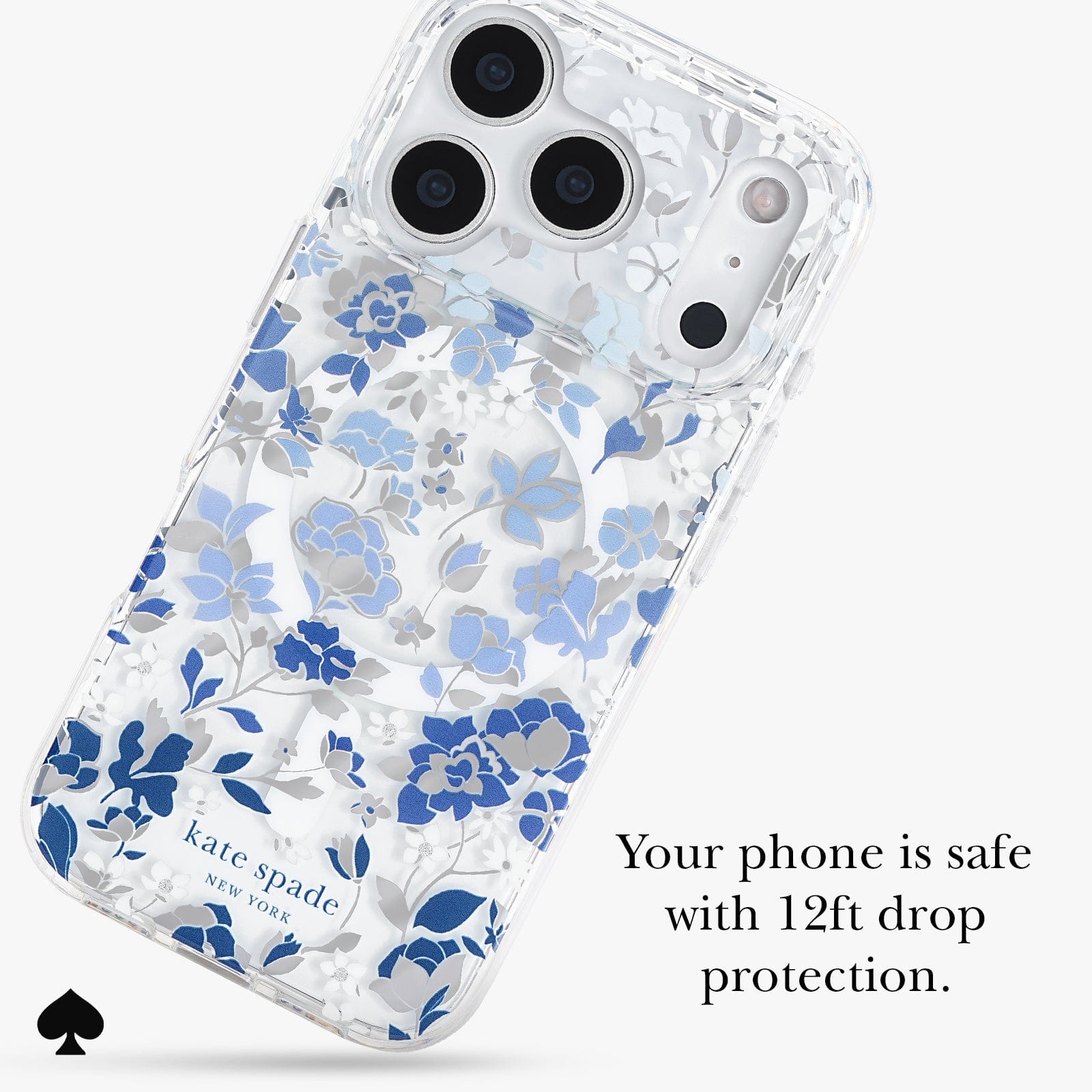 kate spade new york Flowerbed Blue MagSafe - iPhone 17 Pro - Image 2