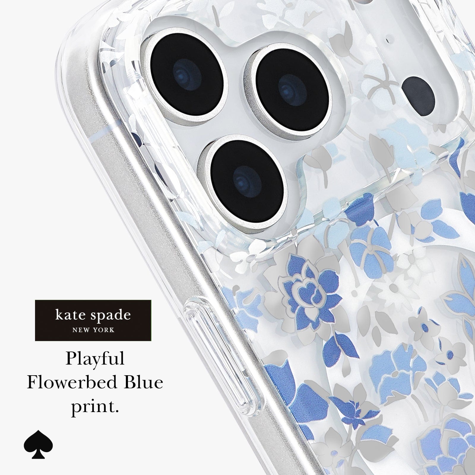 kate spade new york Flowerbed Blue MagSafe - iPhone 17 Pro - Image 3