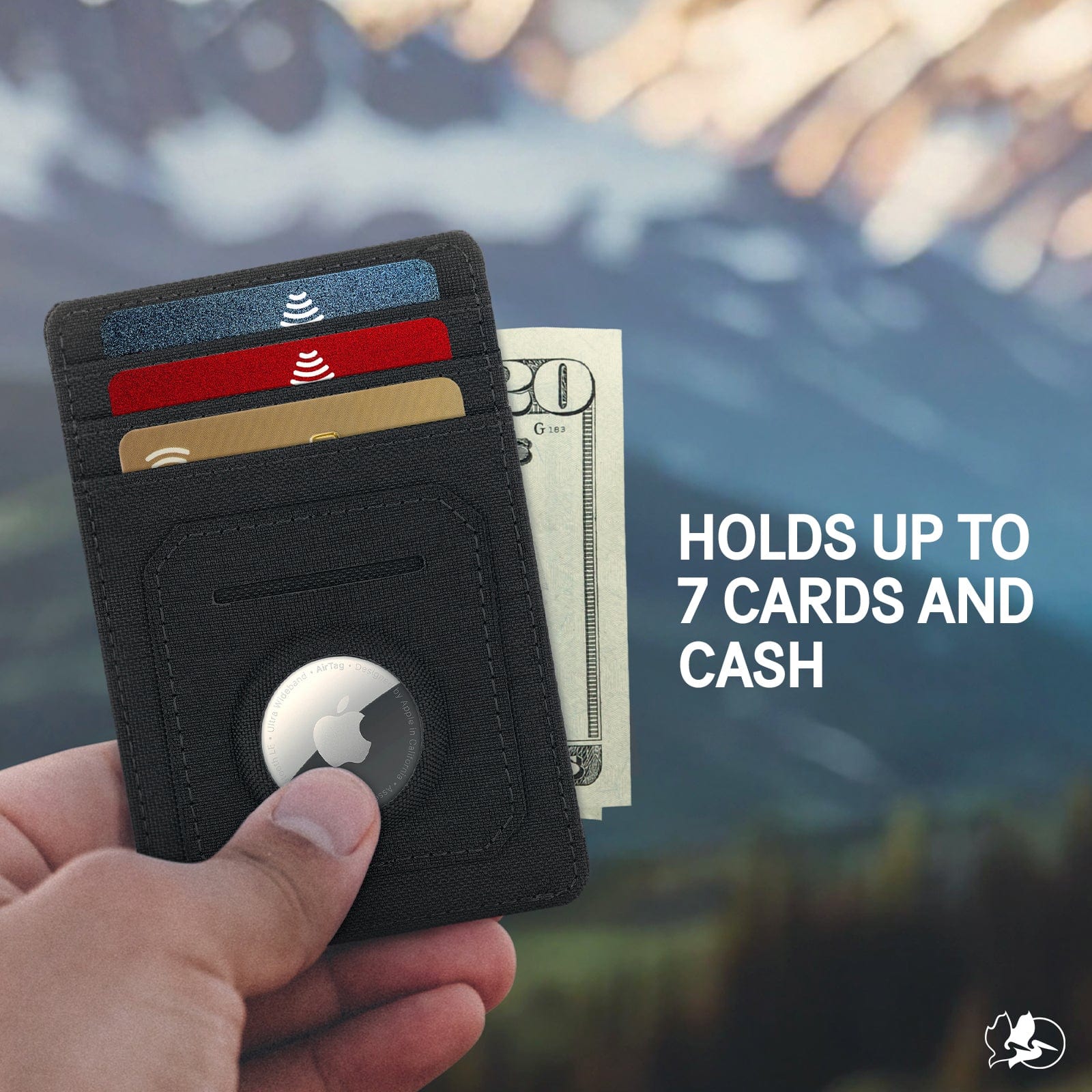 Pelican Black Aegis AirTag RFID Wallet - Image 3