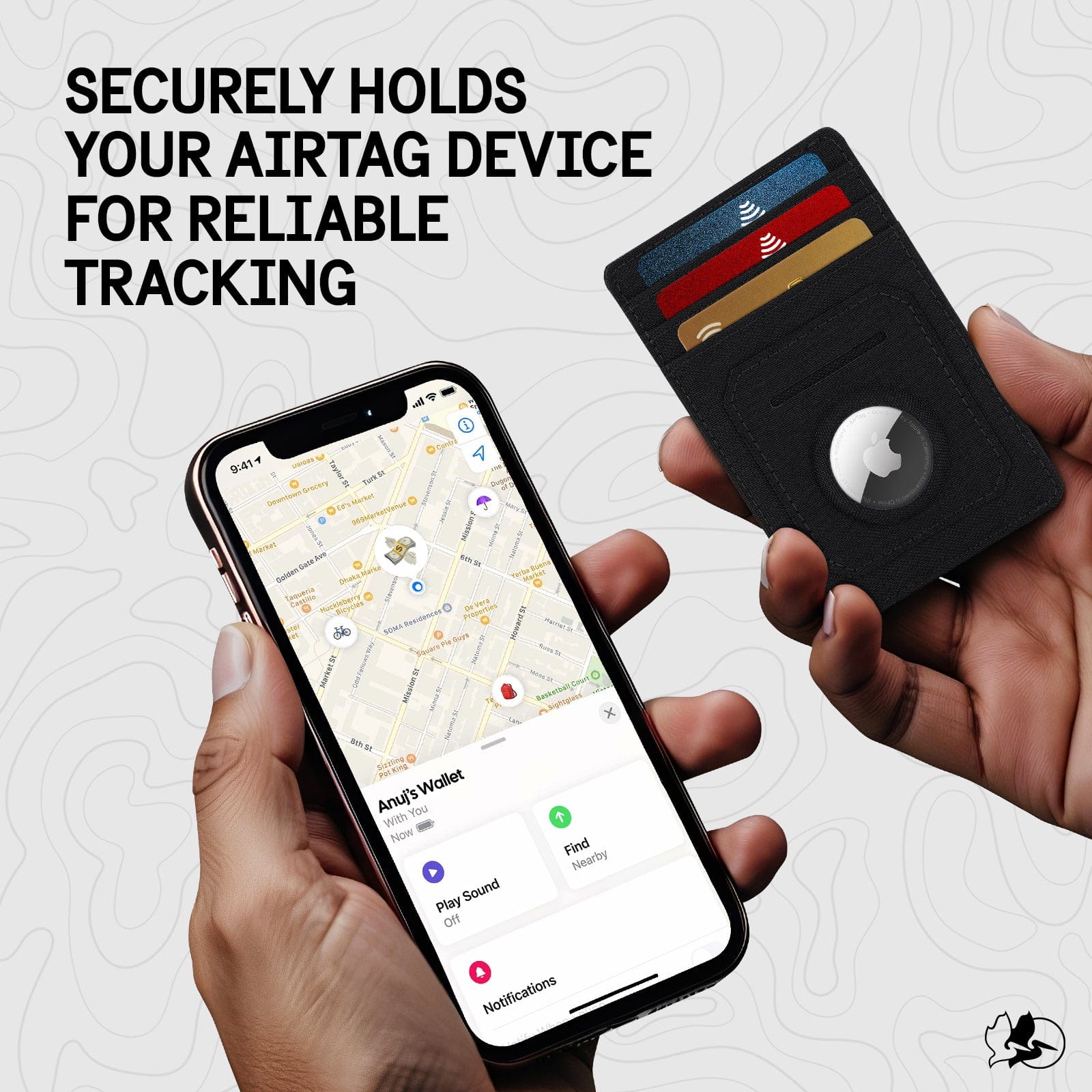 Pelican Black Aegis AirTag RFID Wallet - Image 4
