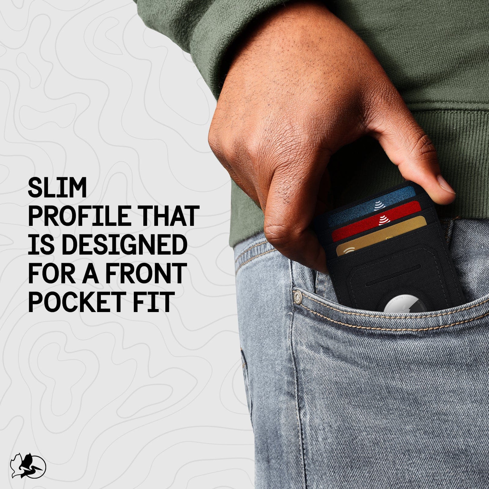 Pelican Black Aegis AirTag RFID Wallet - Image 6