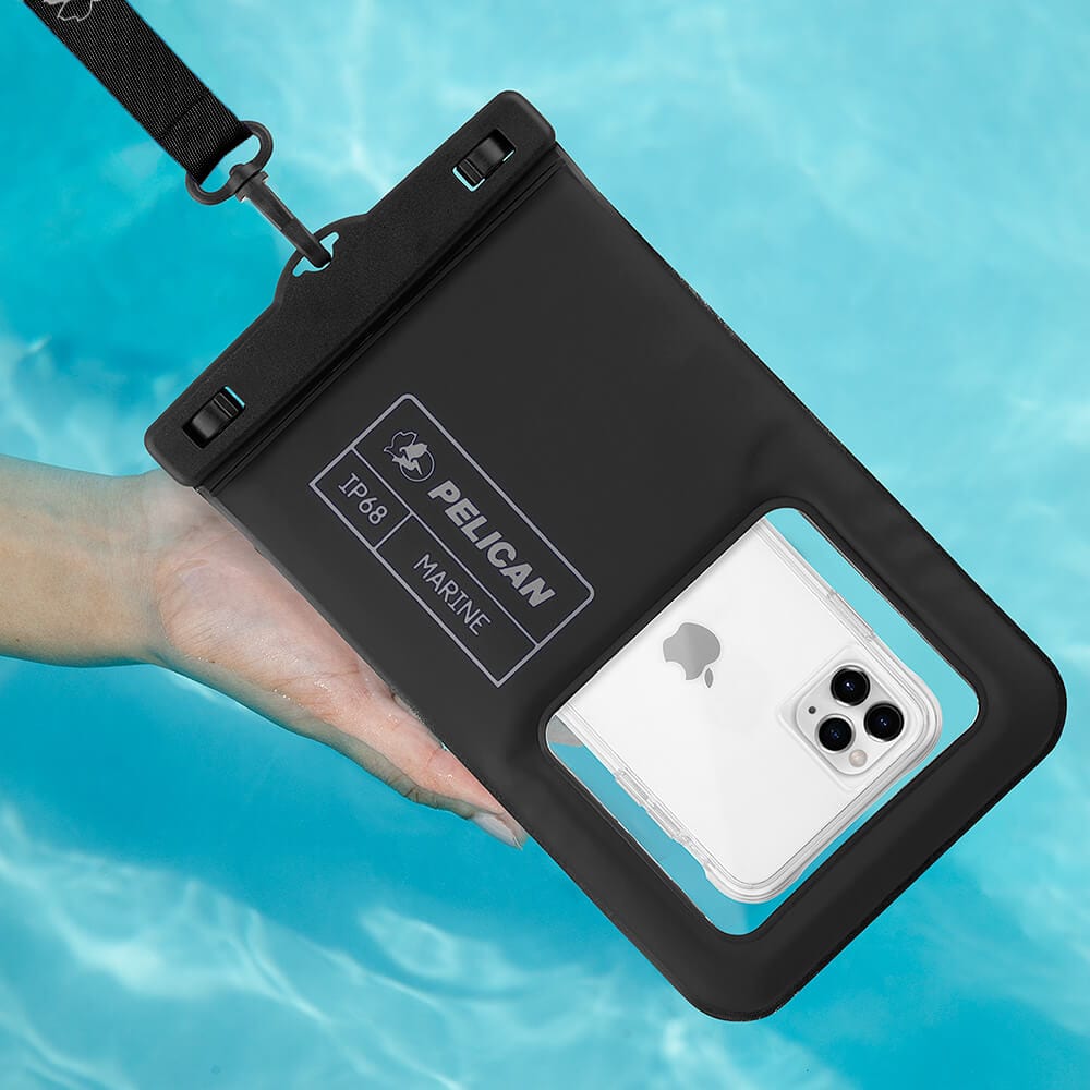 Pelican Marine Waterproof Floating Pouch XL (Stealth Black) - Phone Pouch - Image 7