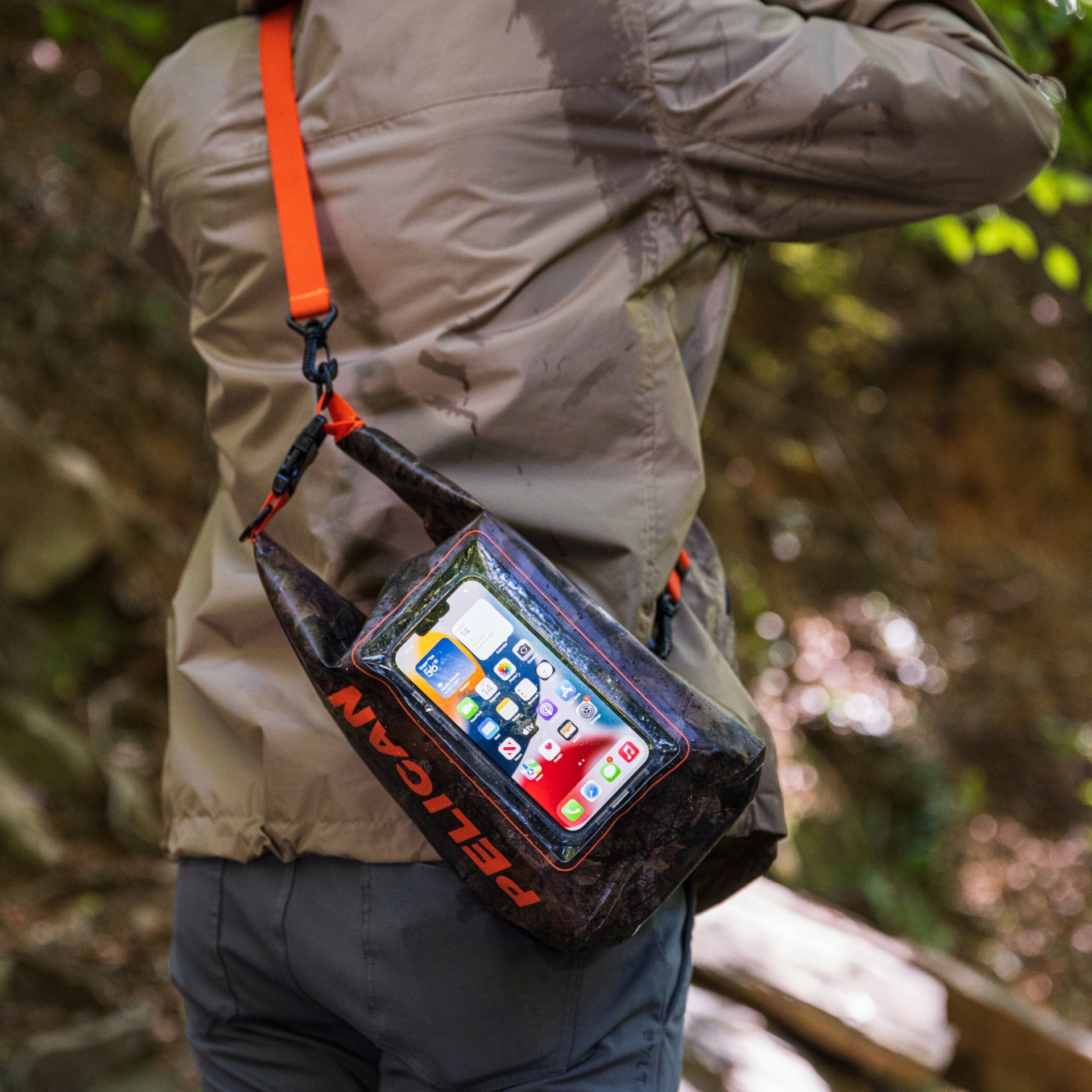 Pelican Marine Waterproof 5L Dry Bag (Hunter Camo) - Phone Pouch - Image 5