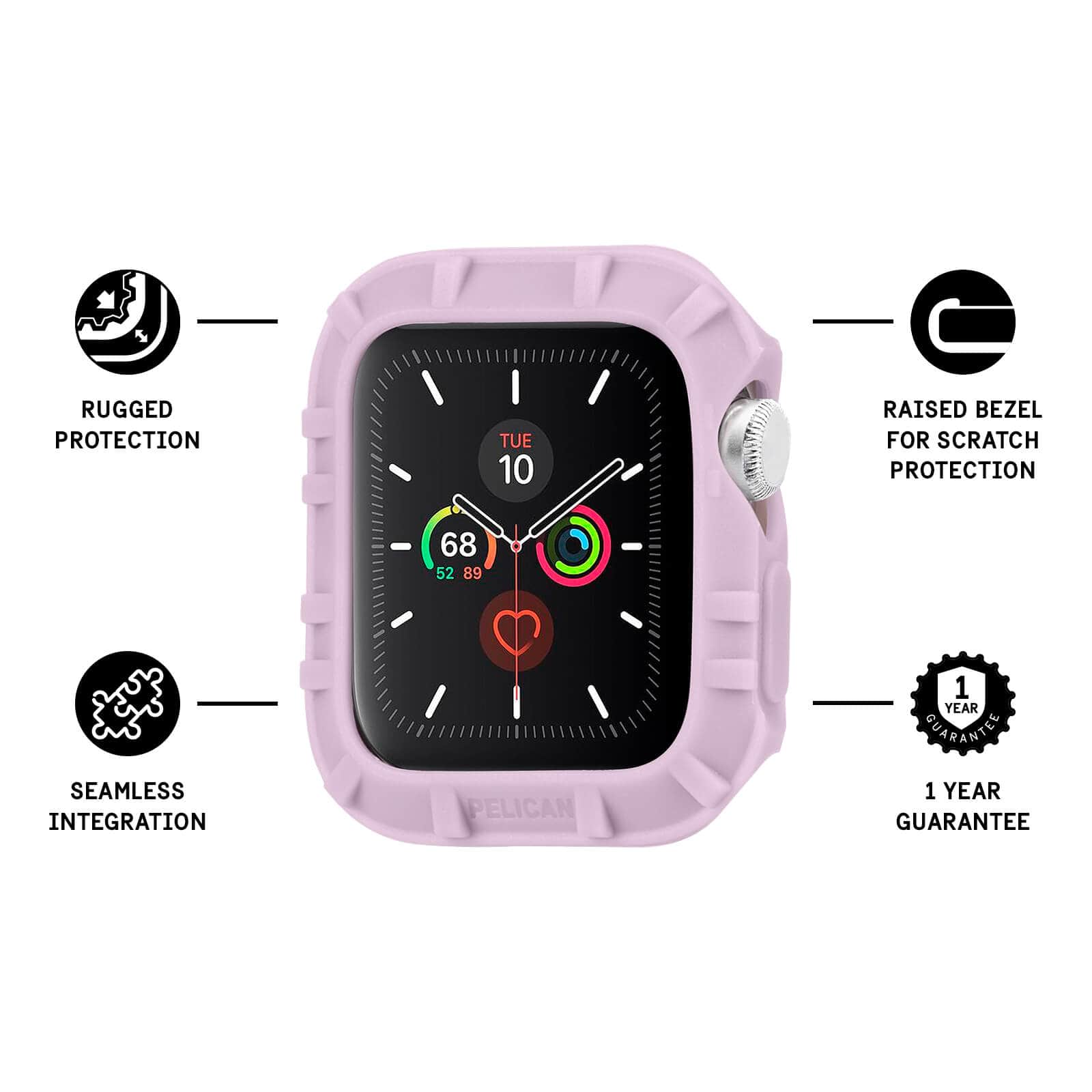 Pelican Protector Bumper (Mauve Purple) - Apple Watch 42-44mm - Image 3