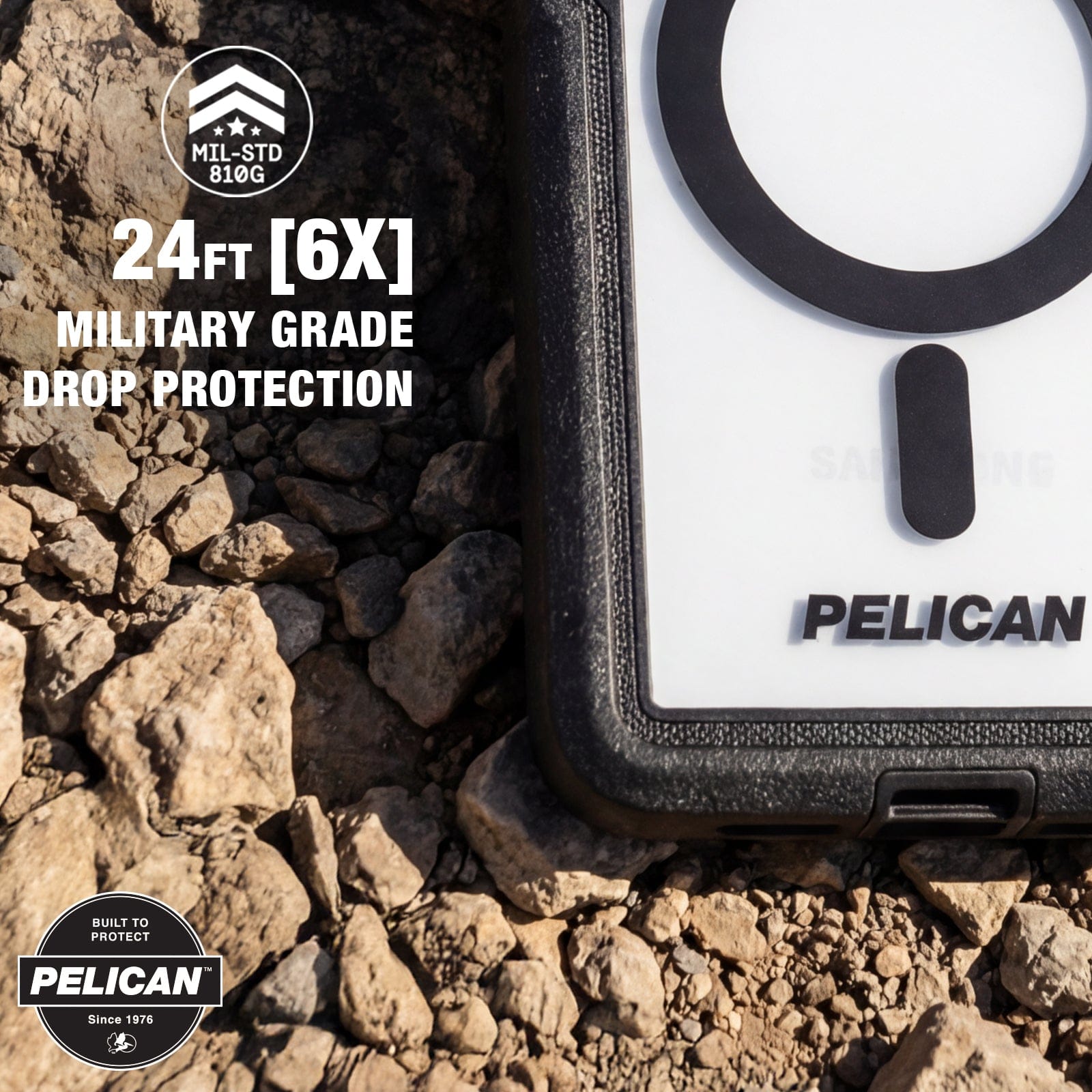 Pelican Voyager Clear/Black with Holster and Magnet - Galaxy S26 Ultra - Image 3