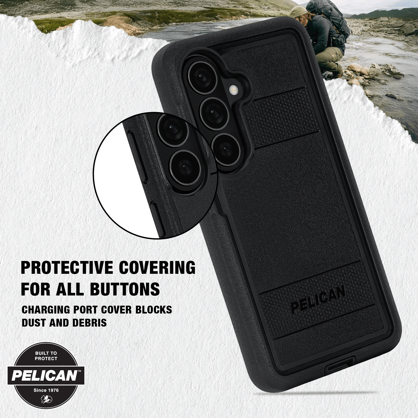 Pelican Voyager Black with Holster and Magnet - Galaxy S26 - Image 8