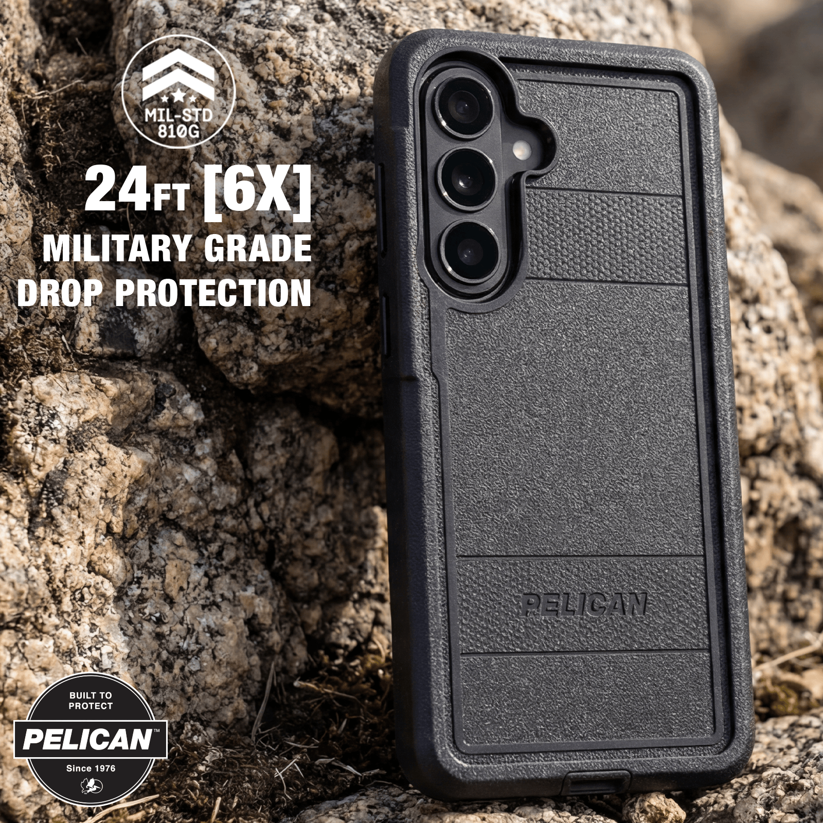 Pelican Voyager Black with Holster and Magnet - Galaxy S26 - Image 3