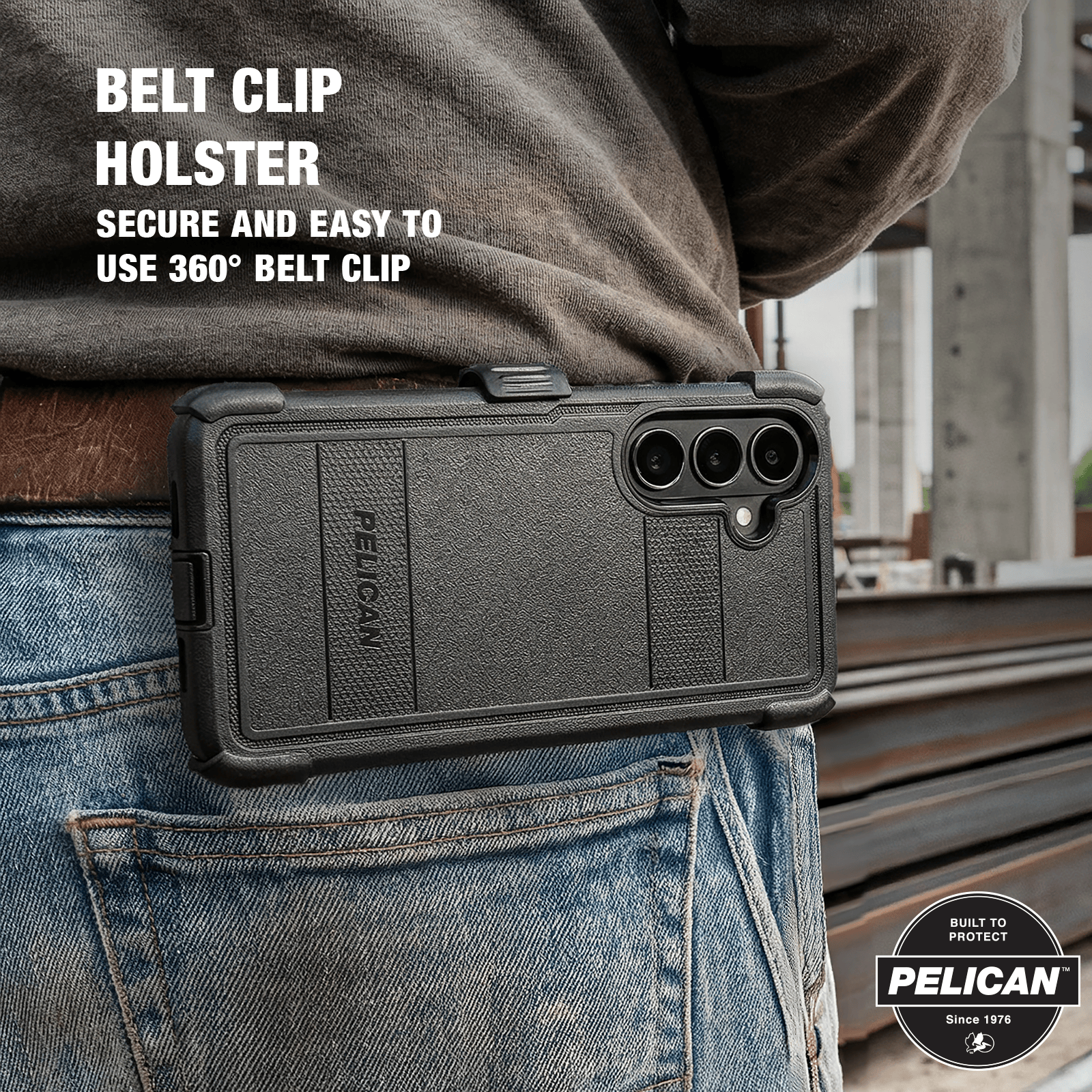 Pelican Voyager Black with Holster and Magnet - Galaxy S26 - Image 4
