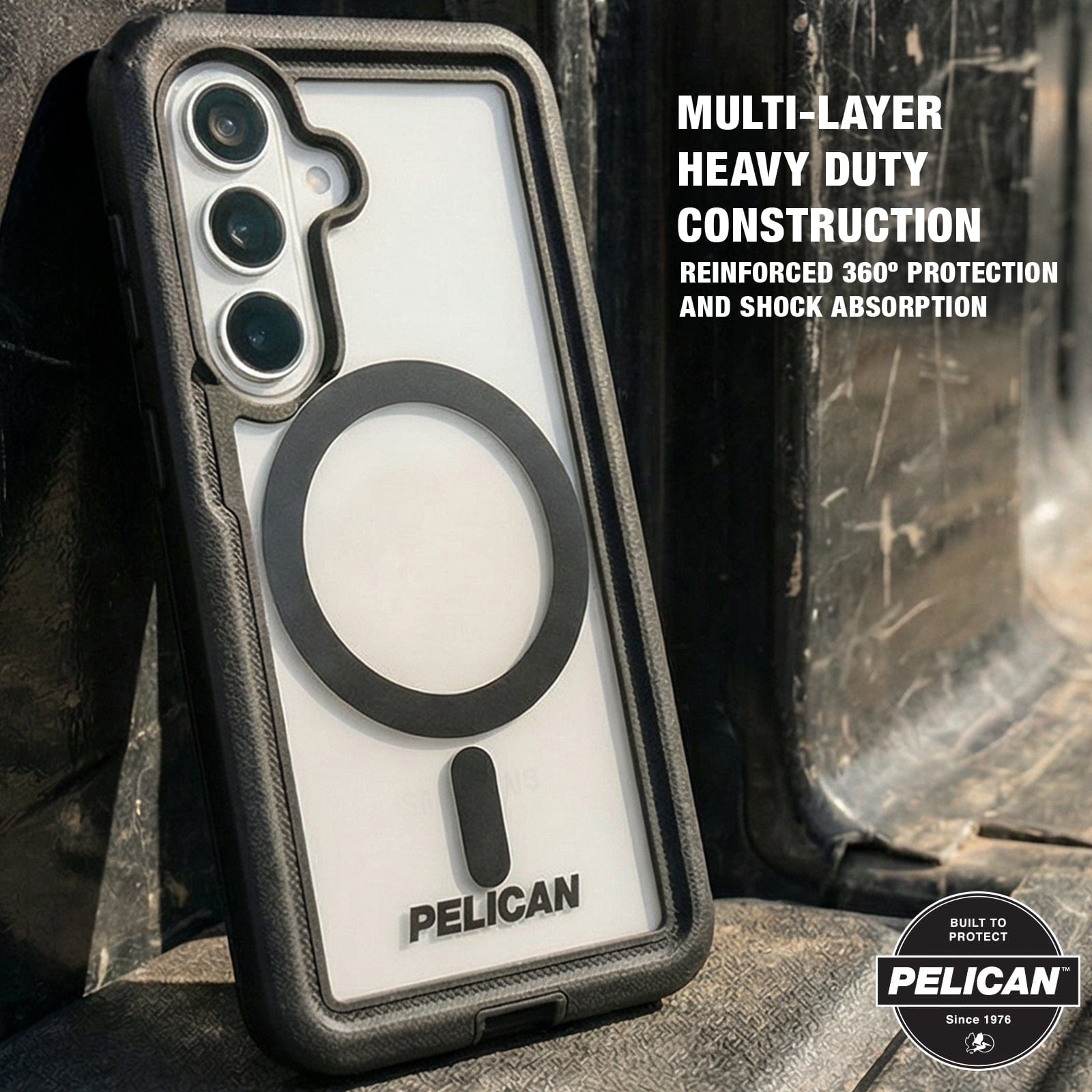 Pelican Voyager Clear/Black with Holster and Magnet - Galaxy S26 - Image 7