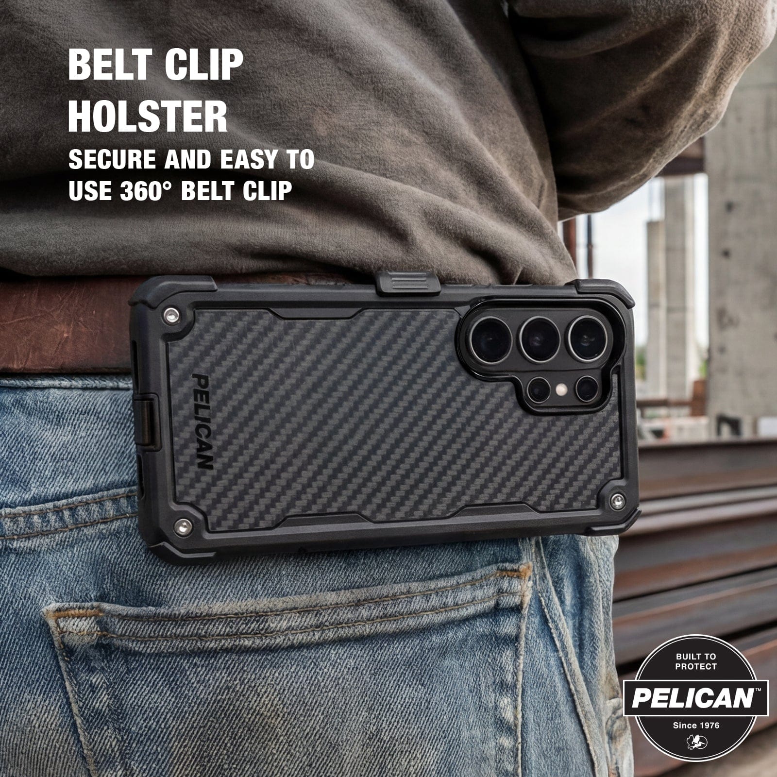 Pelican Shield Carbon with Holster and Magnet - Galaxy S26 Ultra - Image 4