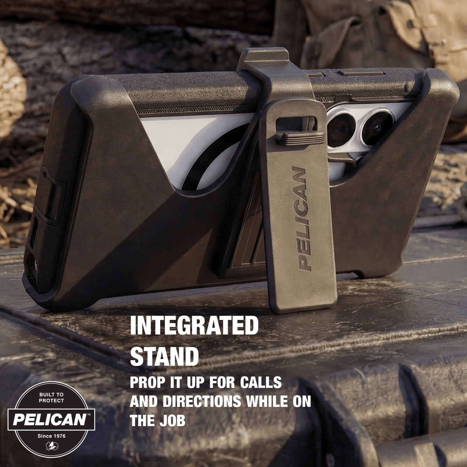 Pelican Voyager Clear/Black with Holster and Magnet - Galaxy S26 - Image 5