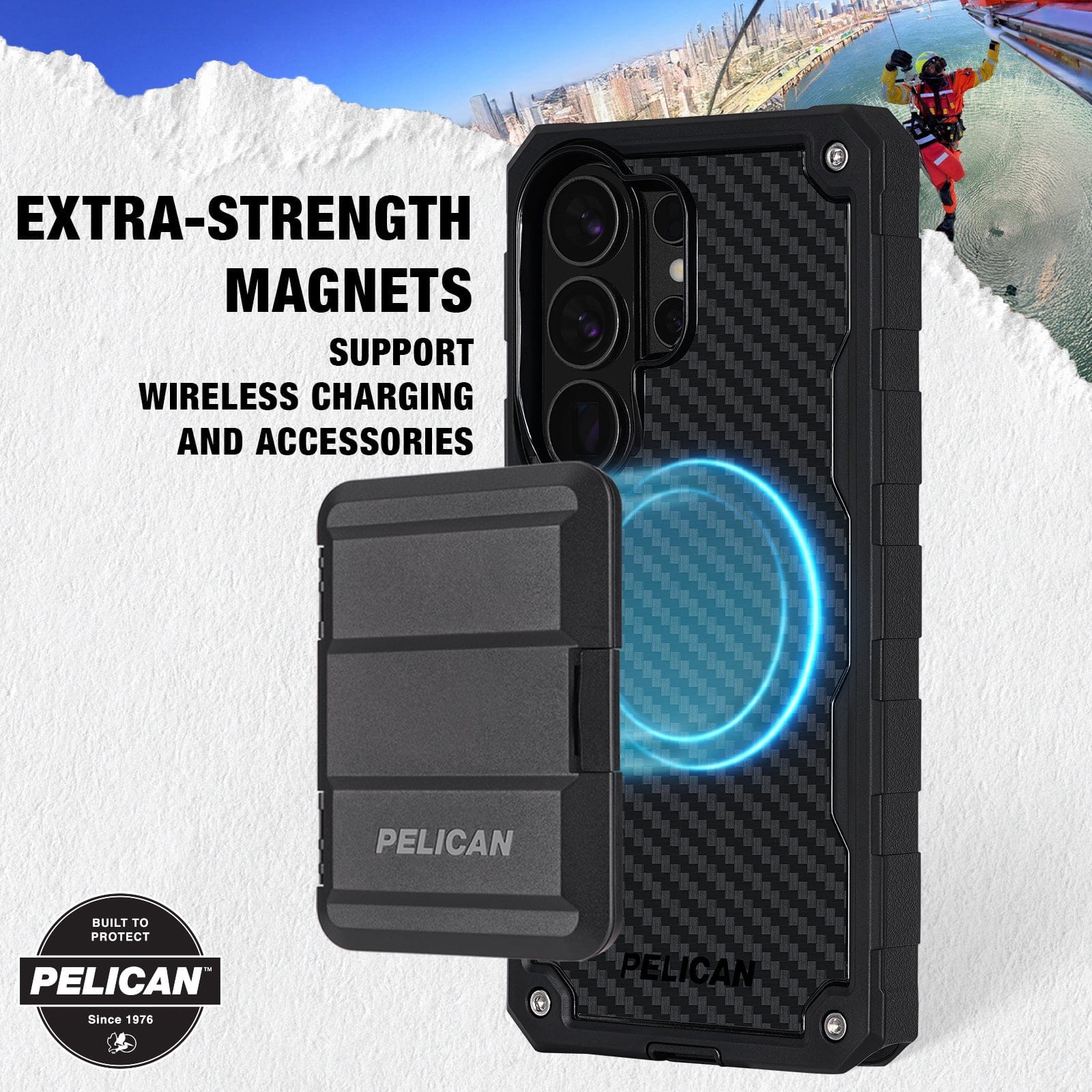 Pelican Shield Carbon with Holster and Magnet - Galaxy S26 Ultra - Image 6