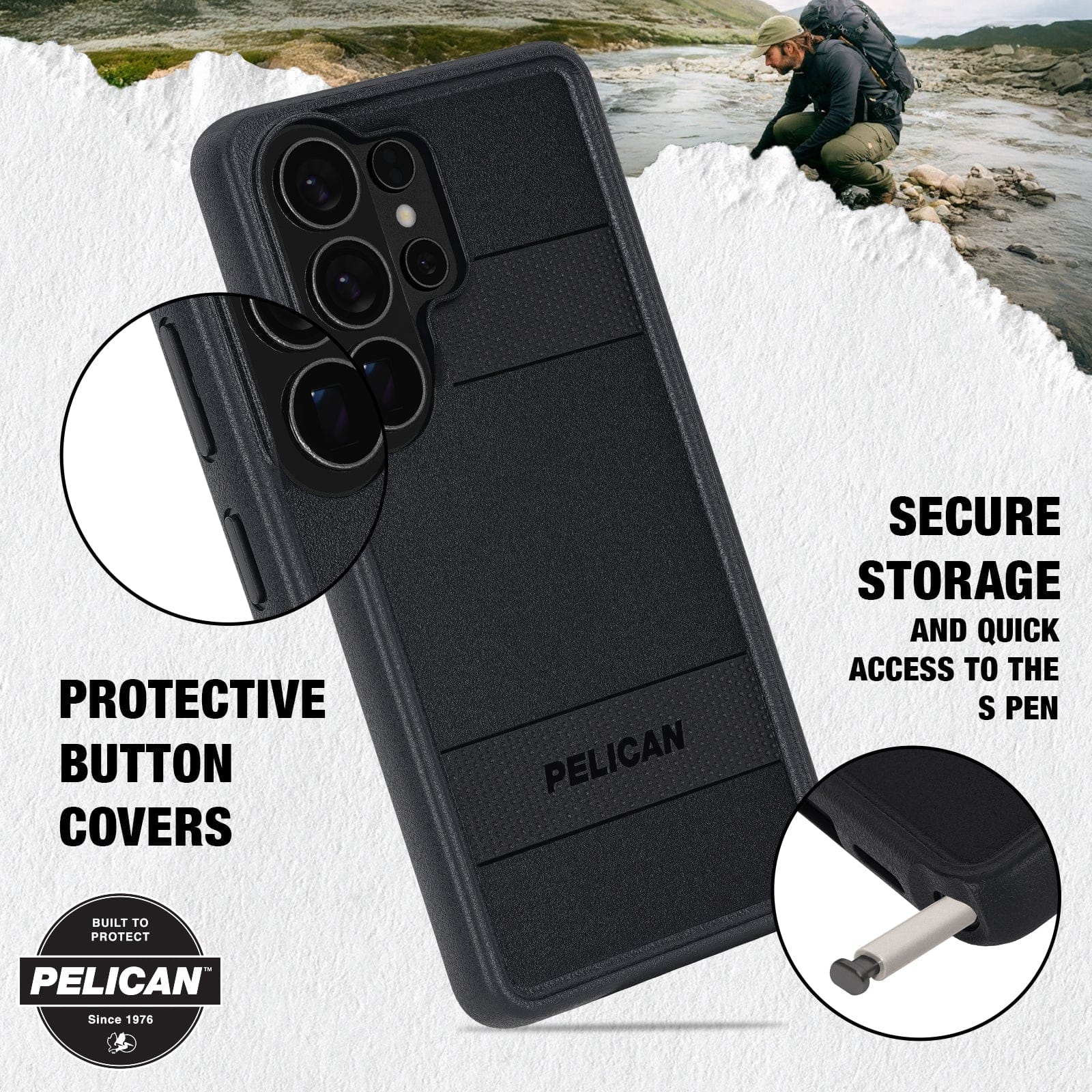 Pelican Protector Black with Magnet - Galaxy S26 Ultra - Image 5