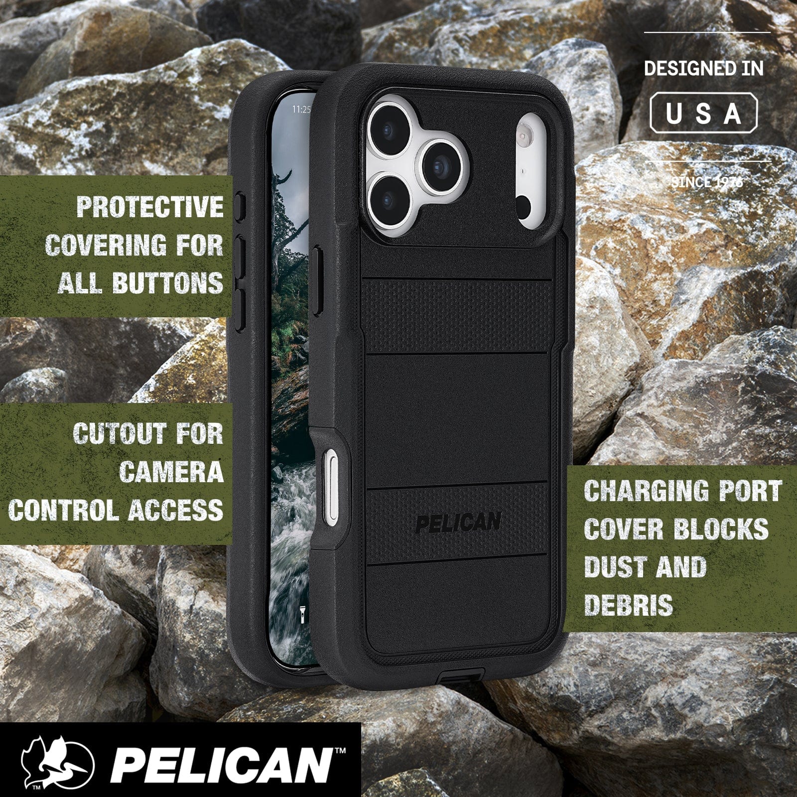 Pelican Voyager Black MagSafe - iPhone 17 Pro Max - Image 7