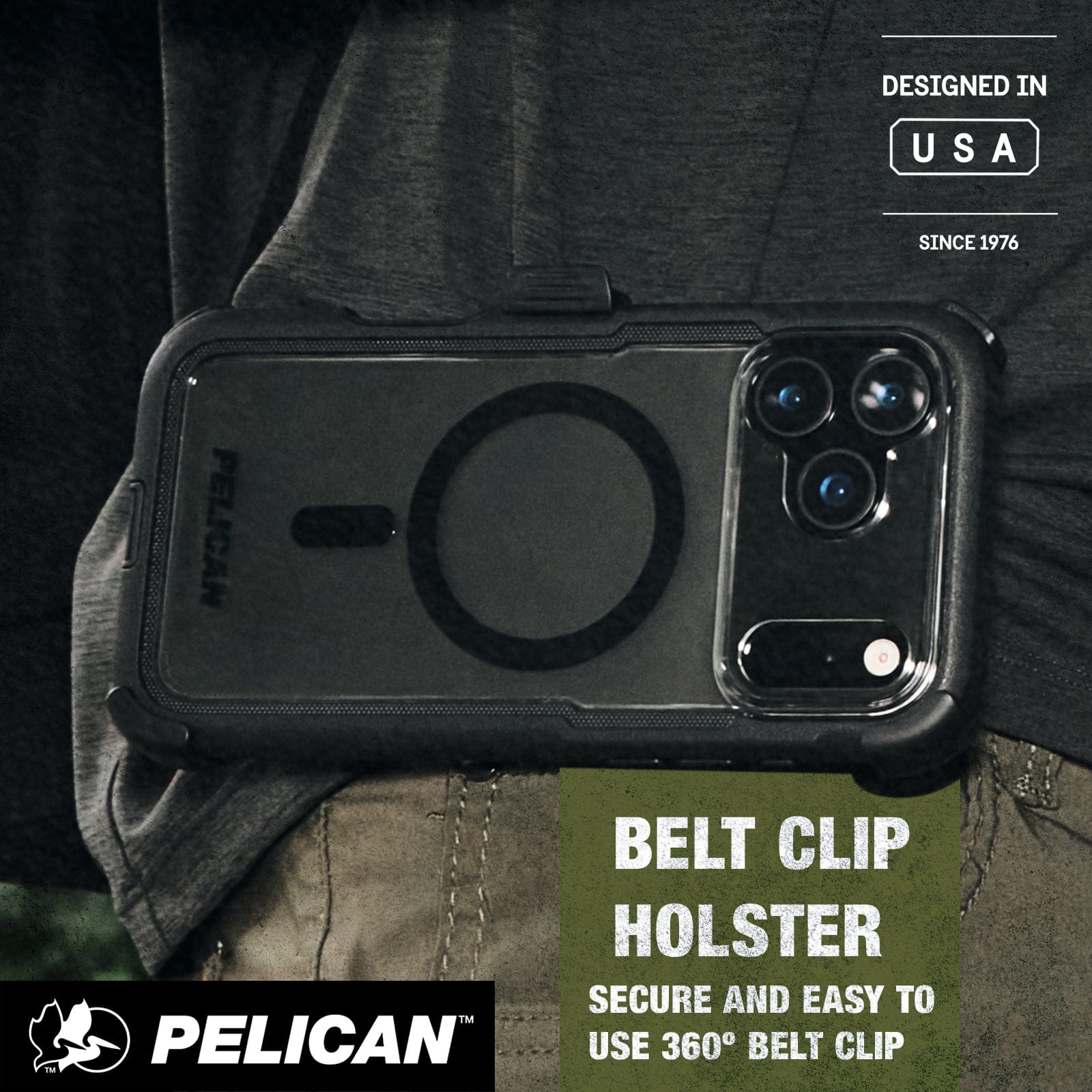 Pelican Voyager Clear/ Black MagSafe - iPhone 17 Pro Max - Image 3