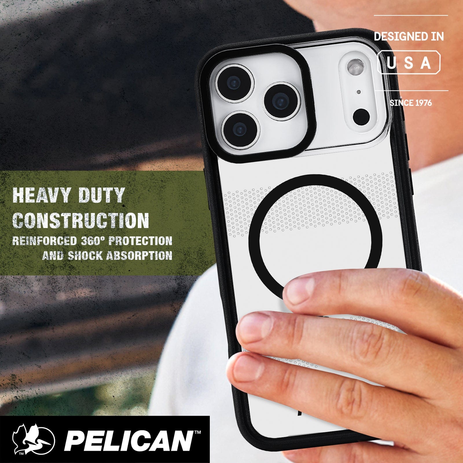 Pelican Protector Clear MagSafe w/ Camera Stand - iPhone 17 Pro Max - Image 5